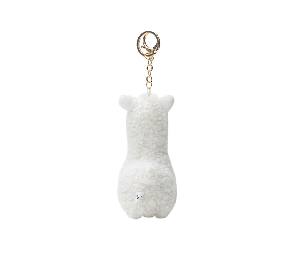 TARRAMARRA® Cute Plush Alpaca Keychain - Soft Stuffed Animal Keyring for Backpacks, Purses & Gifts - Perfect for Kids, Teens & Animal Lovers