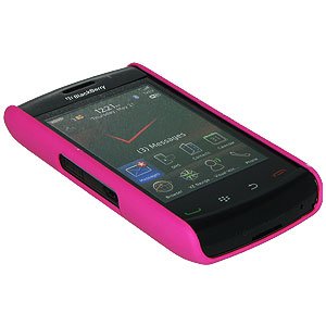 Amzer Snap-On Case for BlackBerry Storm 2 9550 - Hot Pink | Screen Protector Included | Stylish Protection