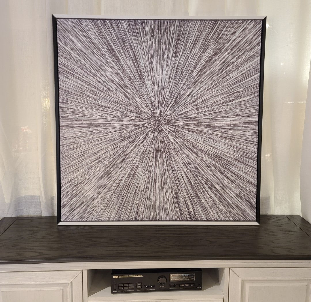 Vibrant Starburst Wall Art Decor - Modern Abstract Canvas Painting for Living Room, Bedroom & Office - Perfect Home & Office Decor Gift Idea