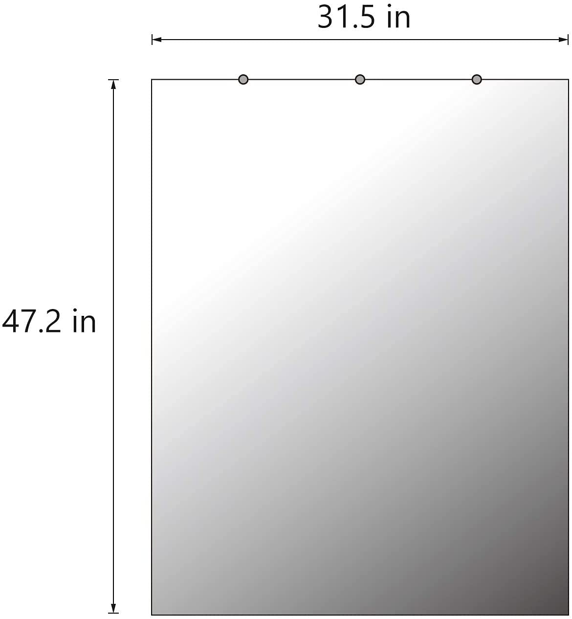 HAA Wall-Mounted Baby Activity Gym Mirror with Flat Polished Edge - 48x32 Inches - Shatterproof Nursery Decor for Infant Development & Playtime - Perfect for Daycare, Playrooms & Montessori Learning Spaces