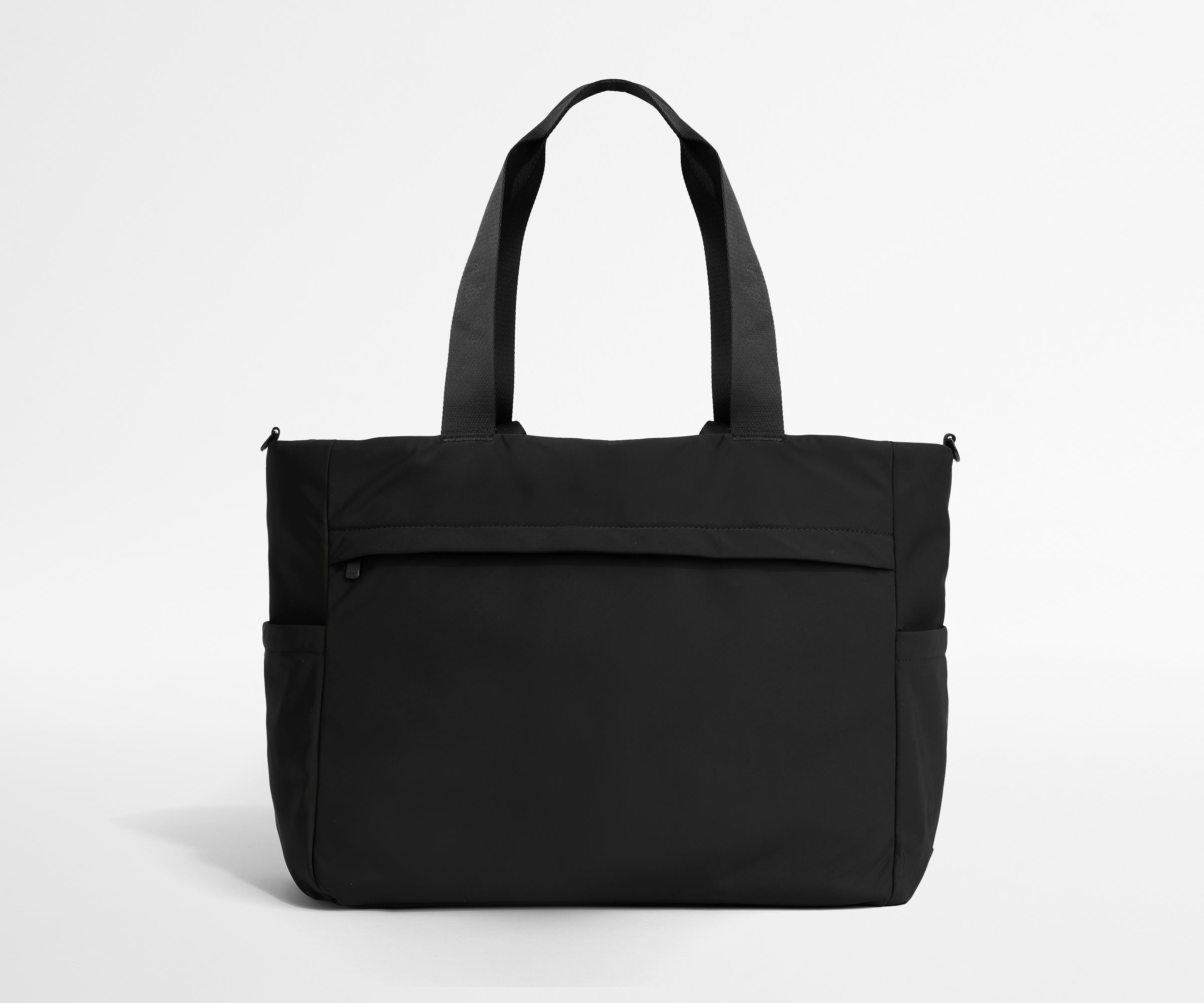 Lightweight Diaper Bag Tote in Jet Black - Stylish & Spacious Baby Essentials Organizer for Moms on the Go, Perfect for Travel, Shopping & Daily Outings