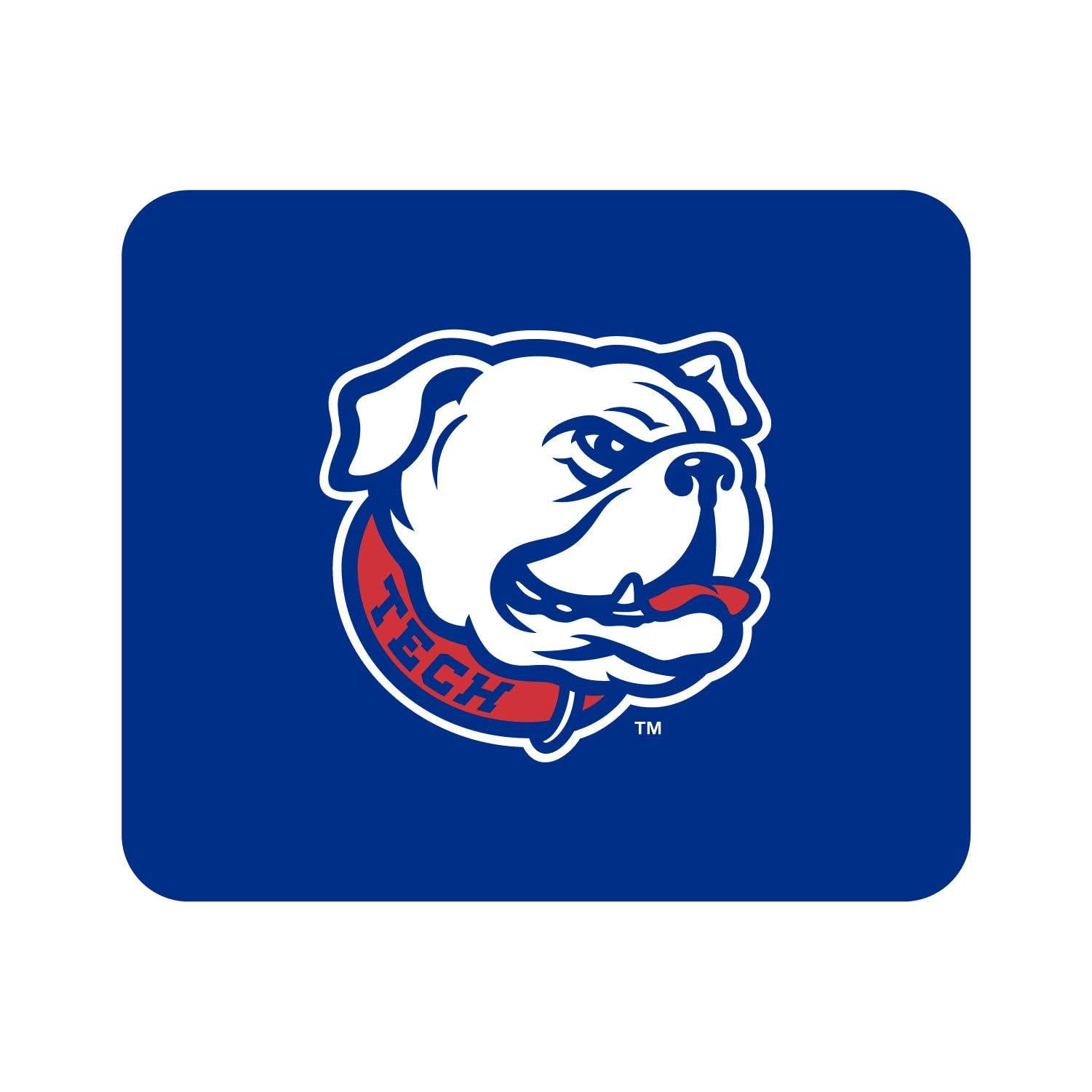 OTM Essentials Louisiana Tech University Standard Fabric Mouse Pad - Non-Slip Desk Accessory for Gaming & Office Work - Mascot Repeat V1 Design - Perfect for Students, Gamers & Professionals