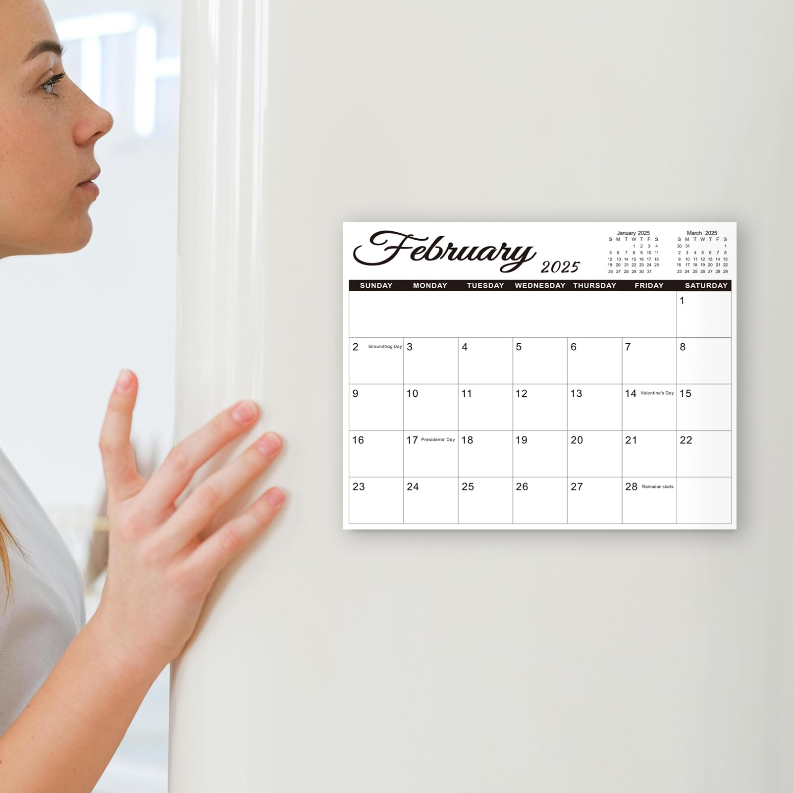 SKYDUE 18-Month Magnetic Refrigerator Calendar (July 2024 - December 2025) - 10