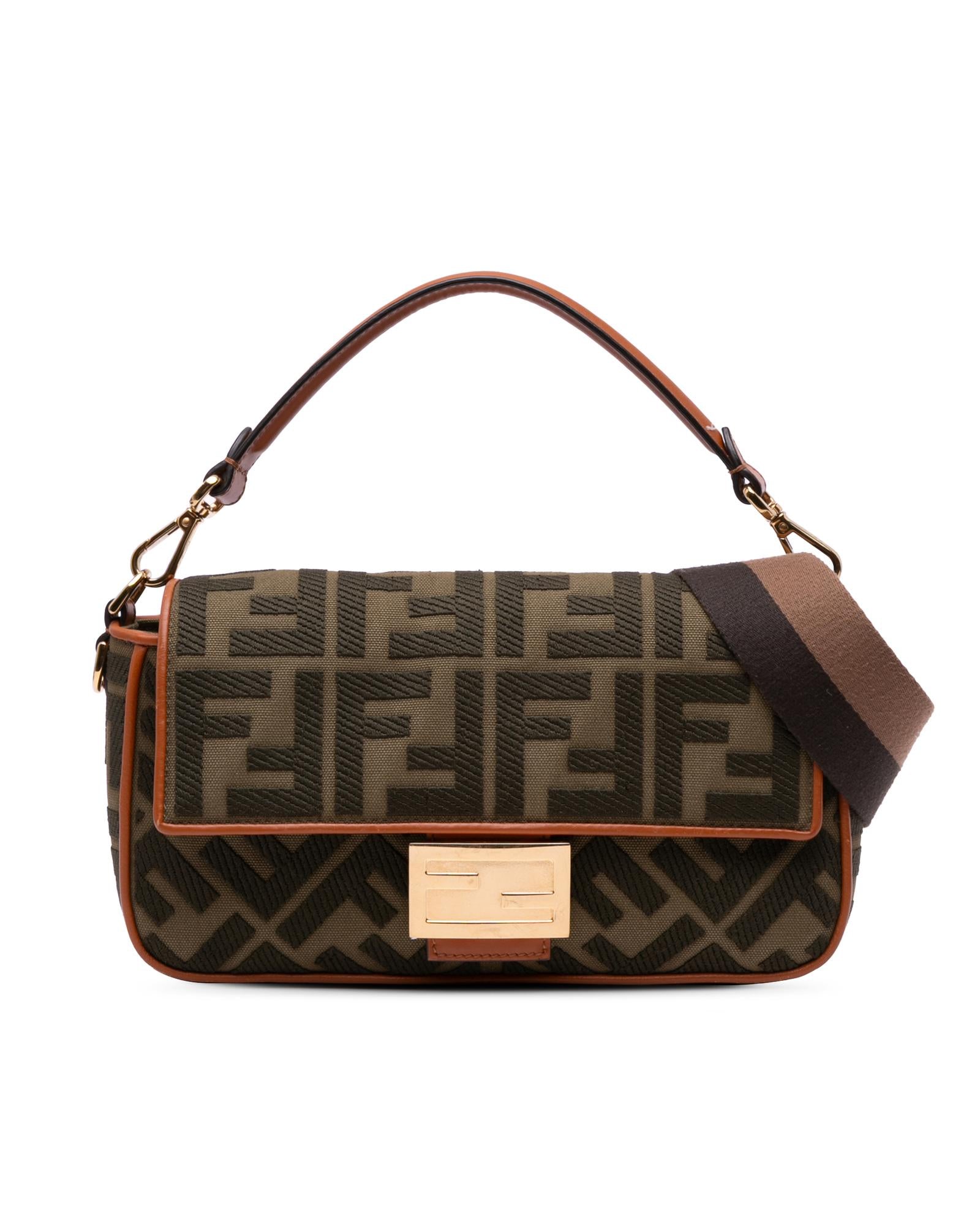 Stylish Baguette FF Monogram Shoulder Bag for Women - Perfect for Work, Travel & Everyday Use