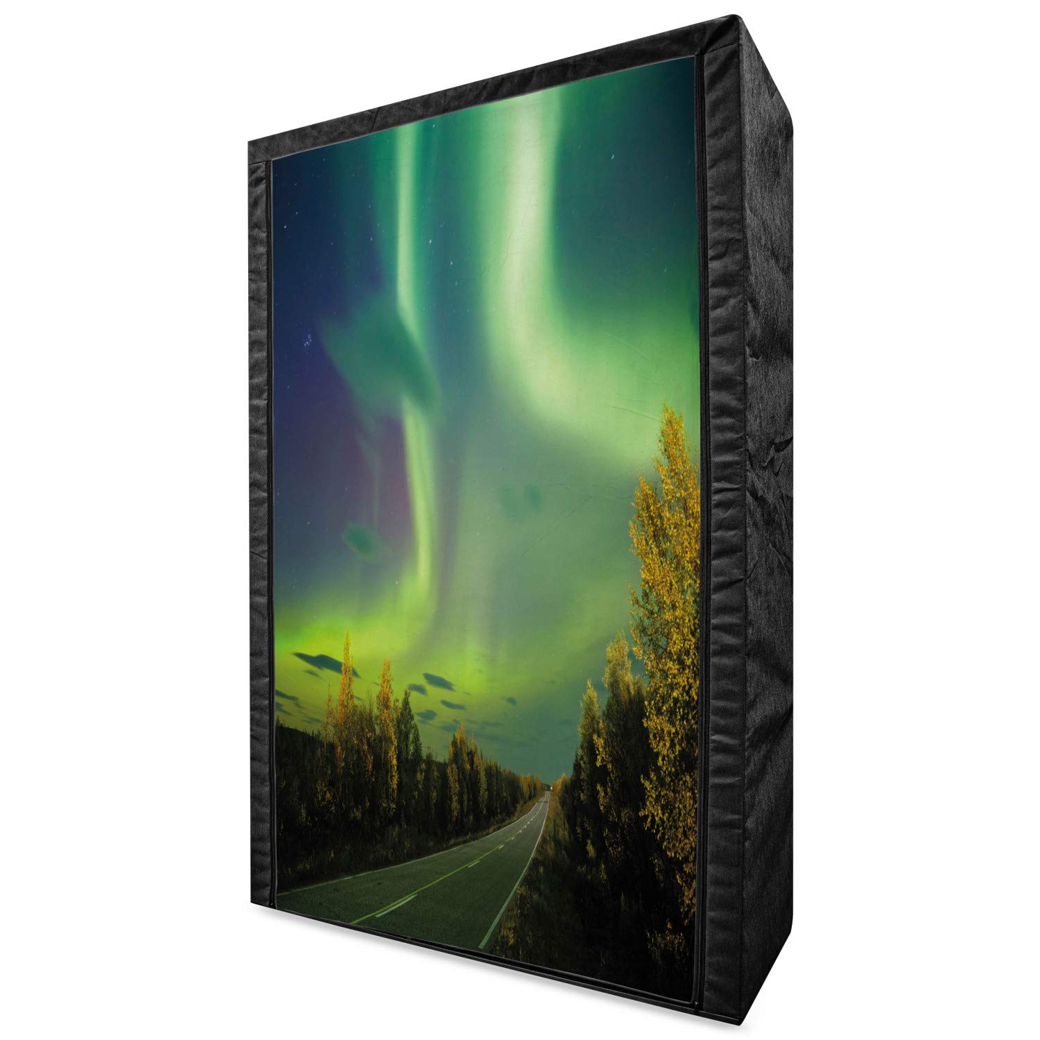 Ambesonne Aurora Borealis Portable Fabric Wardrobe - 42.5