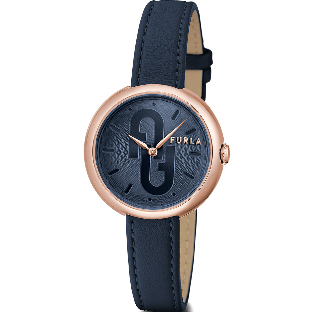 Furla WW00005004L33 Cosy Oceana Blue Leather Women's Watch - Stylish & Waterproof for Everyday Wear, Office & Casual Outings