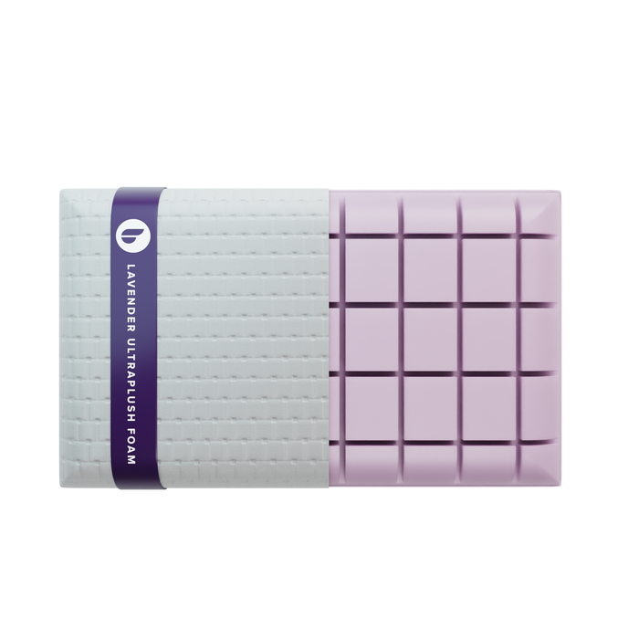 Blu Sleep Prestige Lavender Memory Foam Pillow - Orthopedic Support for Neck and Shoulder Pain Relief | Scented Lavender Pillow for Side, Back & Stomach Sleepers | Perfect for Home, Travel & Office Use