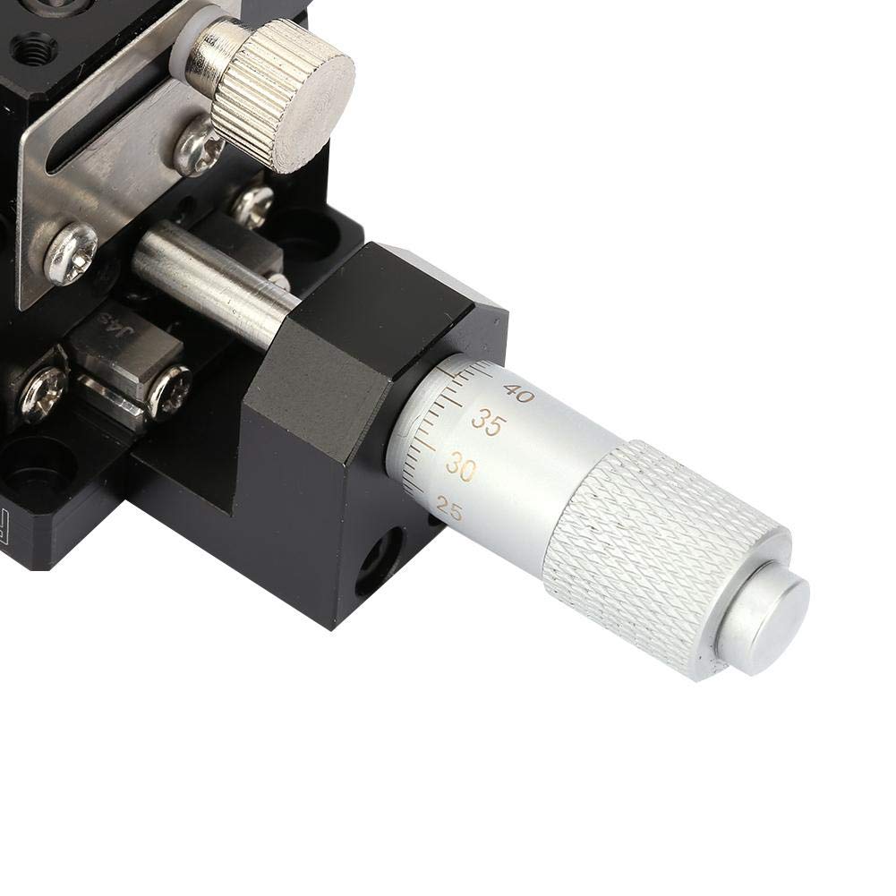 Precision Linear Stage 40x40x40mm - SEMY40-AC XY Micrometer Manual Fine-Tuning Cross Roller Stage with Knives & Accessories for Microscopy, Laser Alignment & Lab Equipment Positioning