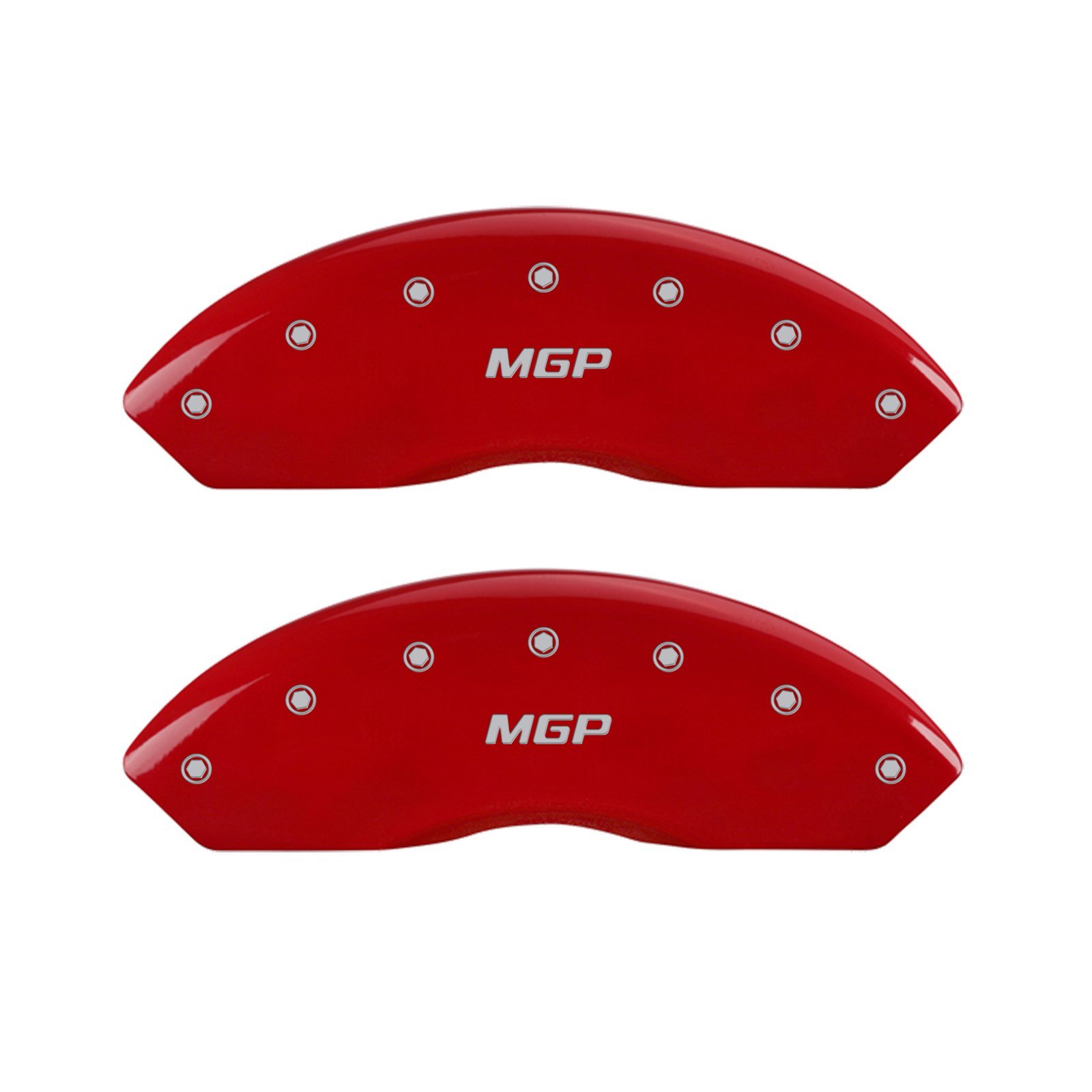 MGP Caliper Covers 16228SMGPRD - Red Brake Caliper Covers for 2010-2019 Toyota 4Runner (Front & Rear Set of 4) | Custom Engraved with MGP Logo | Enhances Vehicle Appearance & Protects Brake Components