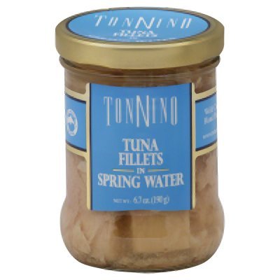 Tonnino Tuna in Water - 6 Pack | Premium Canned Tuna for Salads, Sandwiches & Healthy Meals | High Protein, Low Fat, Keto & Paleo Friendly