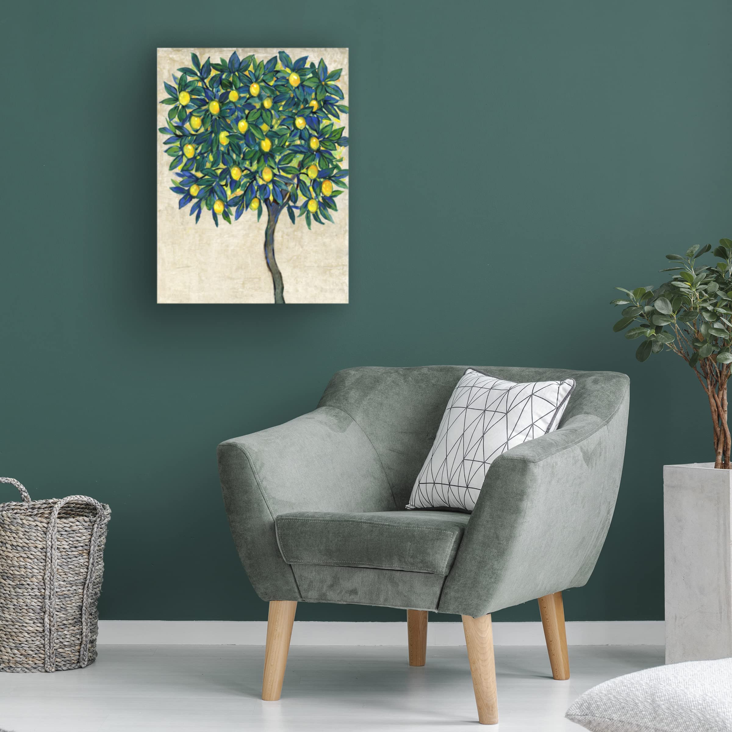 Trademark Fine Art 'Lemon Tree Composition I' by Tim OToole - 35x47 Inch Canvas Wall Art for Living Room, Bedroom & Office Decor