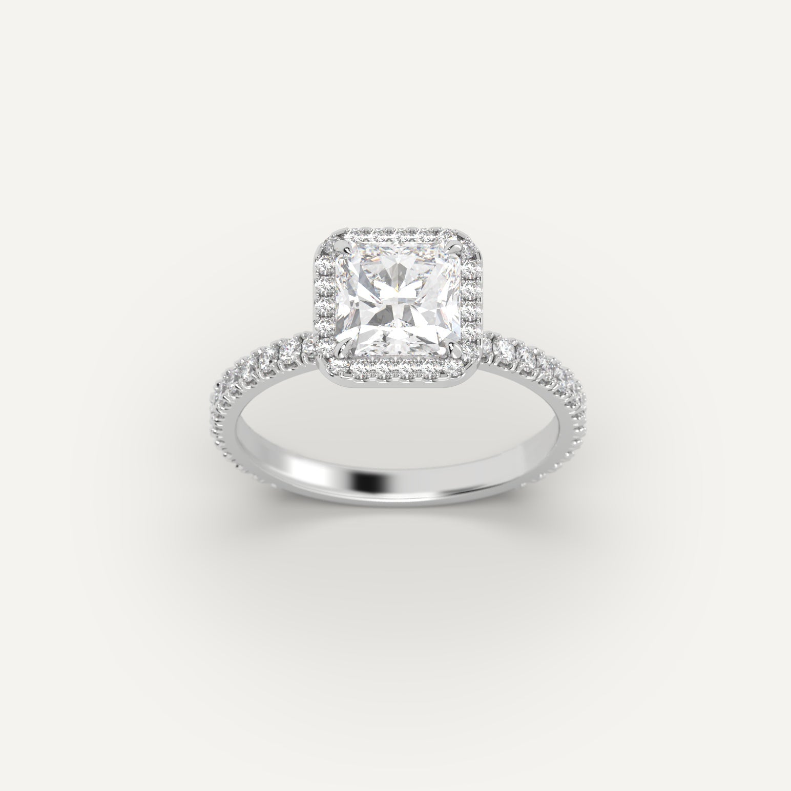 2 Carat Radiant Cut Diamond Engagement Ring - 14K White Gold Wedding Band for Women - Perfect for Proposals, Anniversaries & Special Occasions