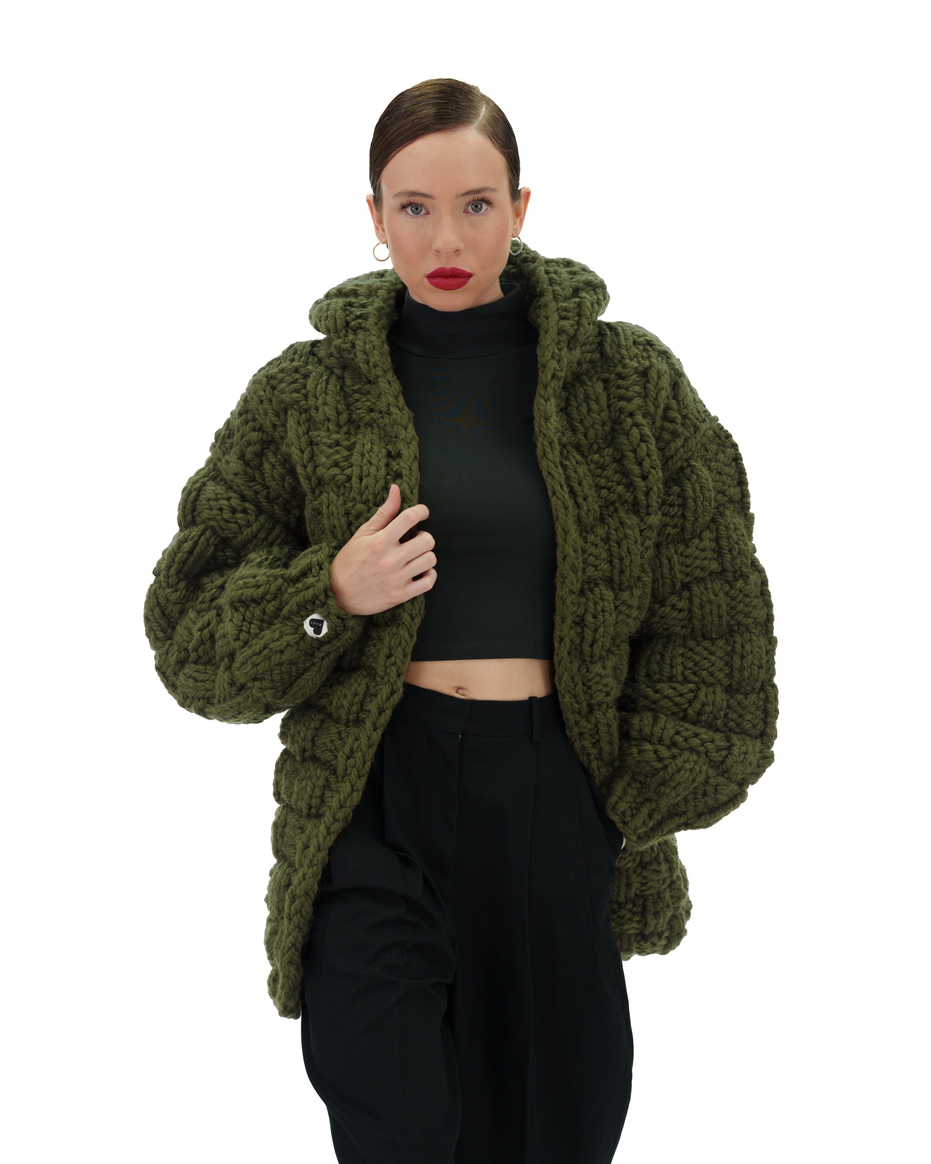 Women's Straw Hooded Cardigan - Lightweight Knit Sweater for Fall & Winter | Cozy Oversized Pullover for Casual Wear, Lounge & Travel