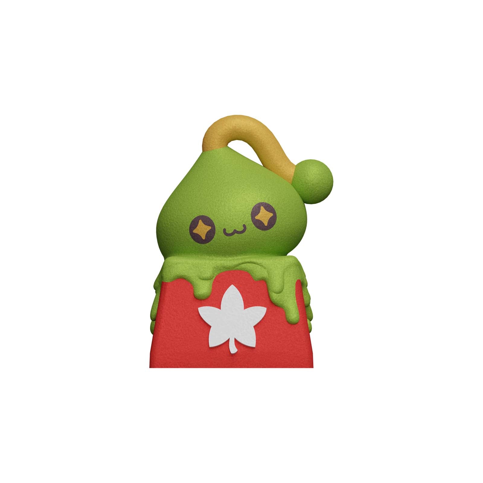 HX3D MapleStory Themed Green Slime Keycap - Custom Mechanical Keyboard Keycap for Gaming & Typing Enthusiasts - Perfect for PC, Mac, and Laptop Keyboards