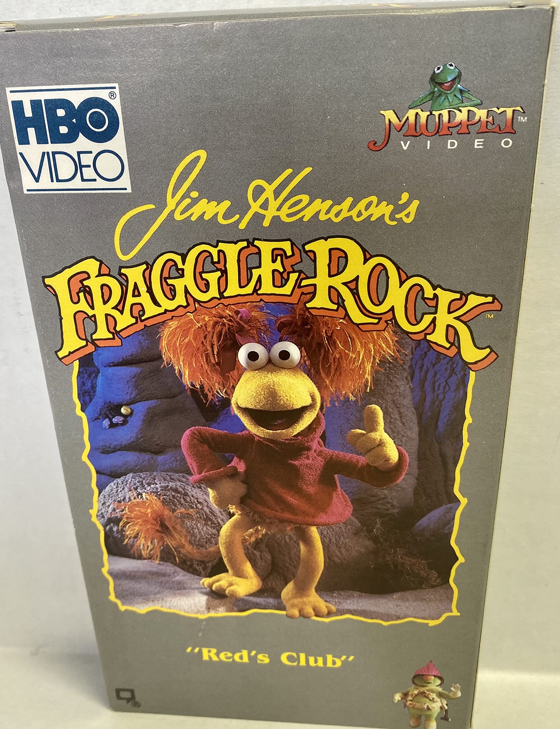 Fraggle Rock Red's Club VHS - Classic 80s Children's TV Show for Family Movie Night & Nostalgic Collectors