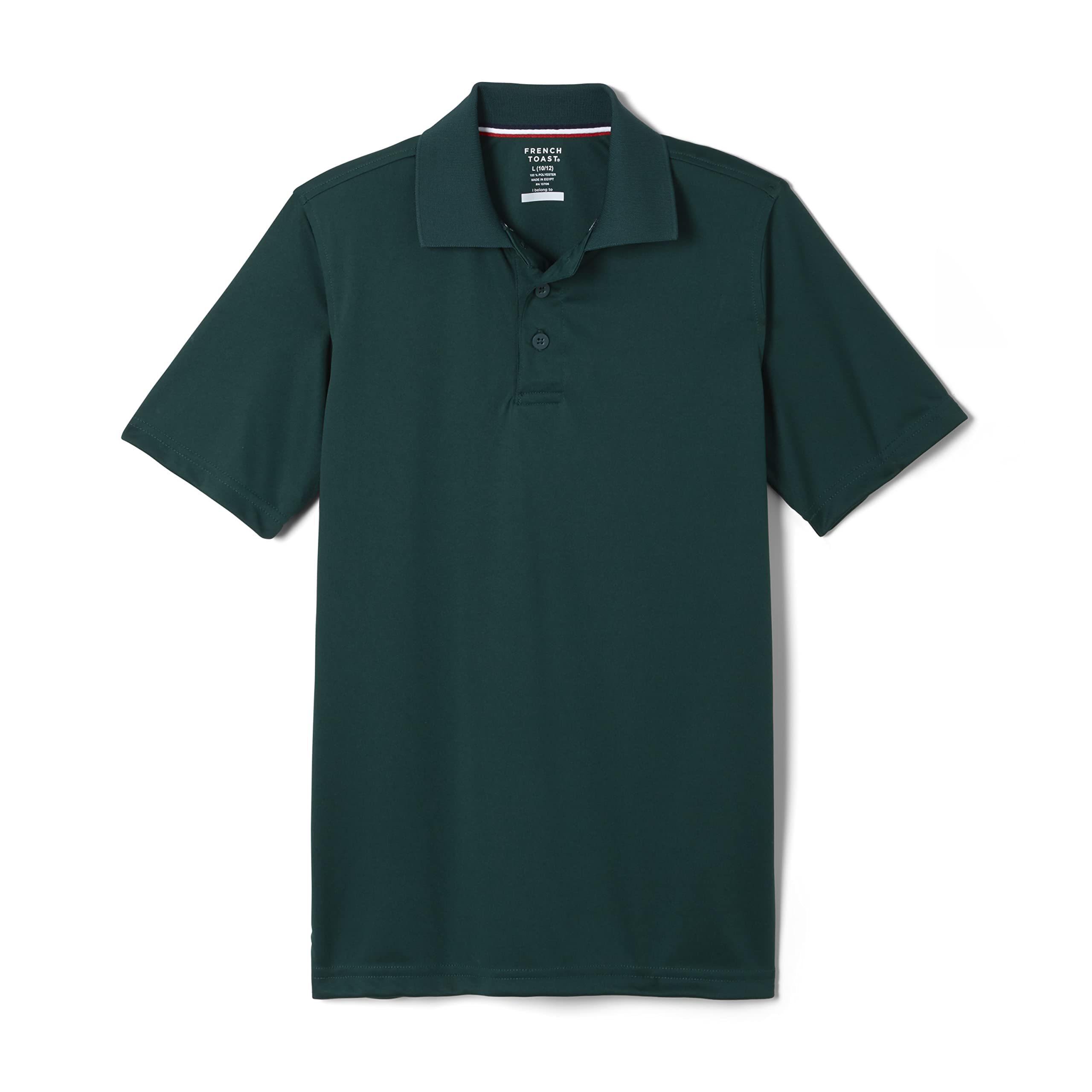 French Toast Boys' Moisture-Wicking Performance Sport Polo Shirt - Breathable Quick-Dry Short Sleeve Athletic Top for Soccer, Tennis & Outdoor Activities