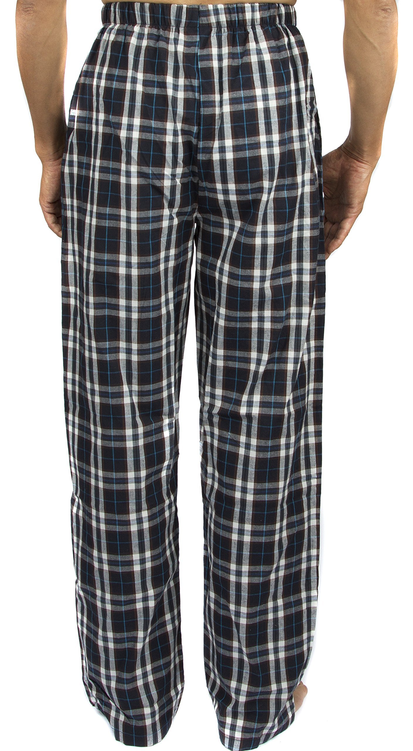 Men's Soft Cotton Poplin Pajama Pants - Breathable Lounge & Sleepwear for Relaxing at Home or Travel