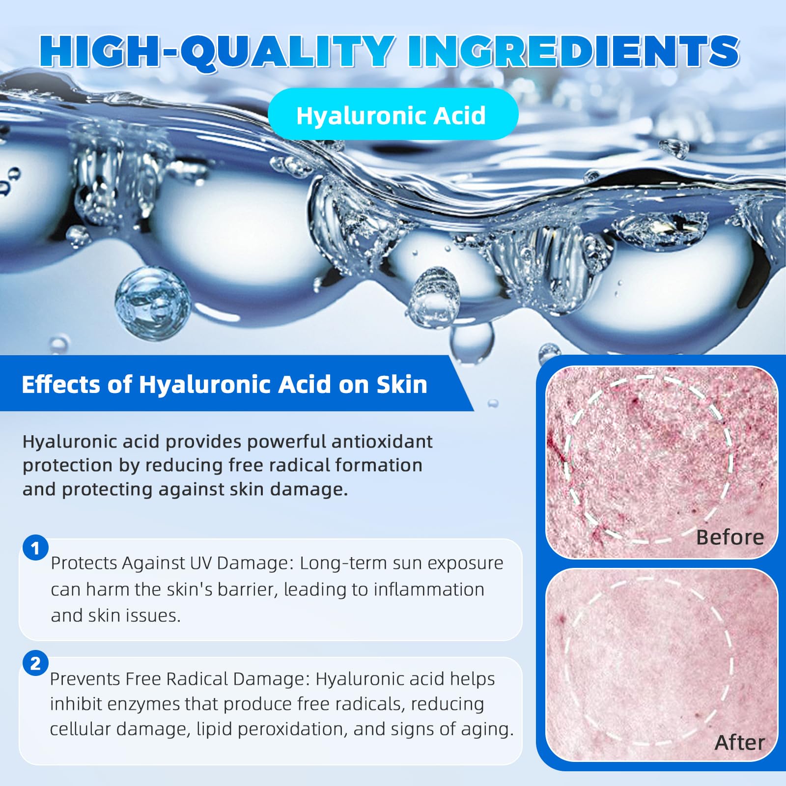 3% Hyaluronic Acid Serum for Face - 30 Pack Ultra-Hydrating Vials, Anti-Aging & Skin Repair Treatment, Intense Moisture for Plumper & Smoother Skin, Non-Greasy Lightweight Formula (1.2ml each, 1.2 fl oz) - Perfect for Daily Skincare Routine & Travel Essentials