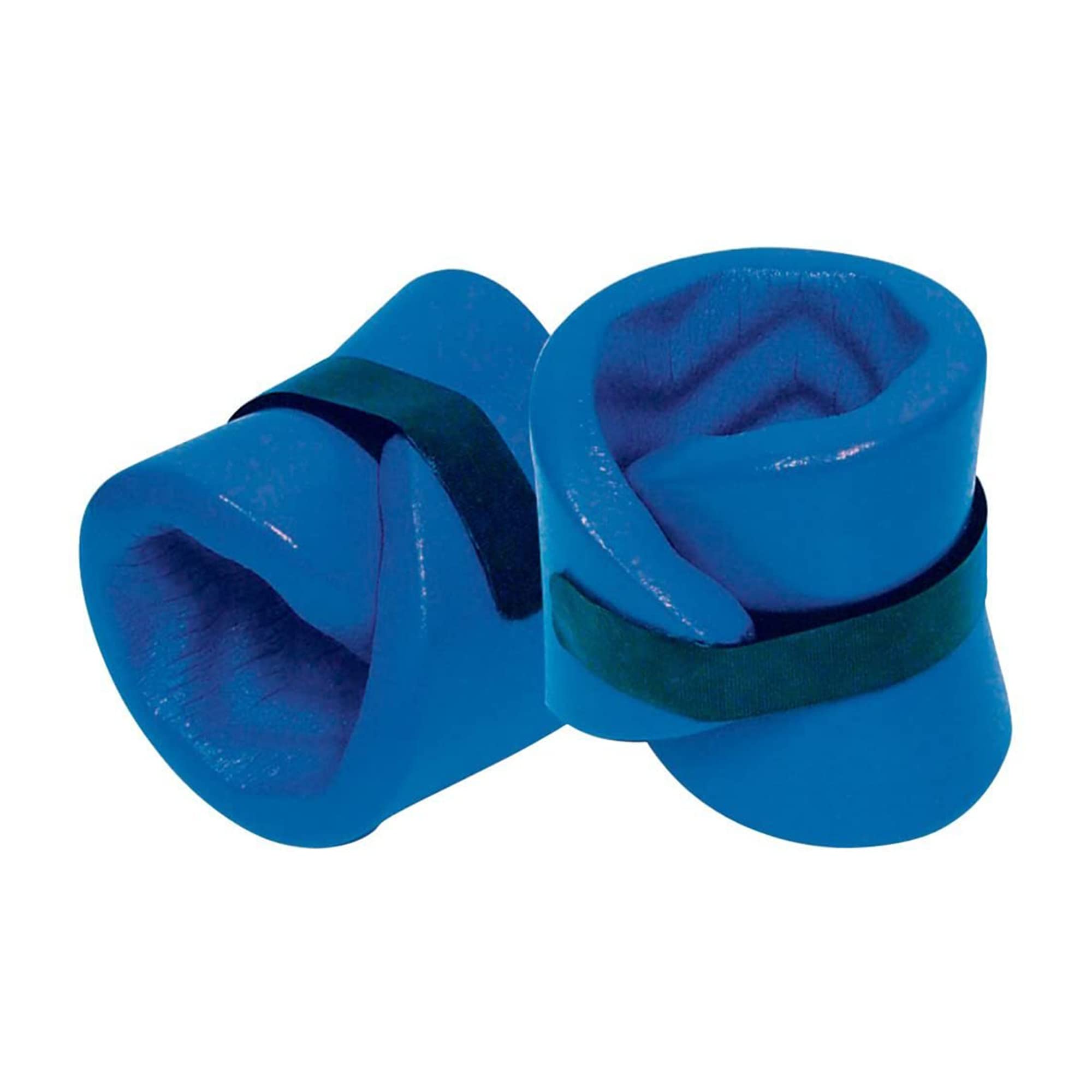 TRC Recreation Super Soft Foam Aquatic Fitness Gear - Adjustable Ankle & Wrist Wraps for Water Aerobics, Swimming & Physical Therapy - Lightweight Buoyant Support for Pool Exercises & Rehabilitation - Bahama Blue