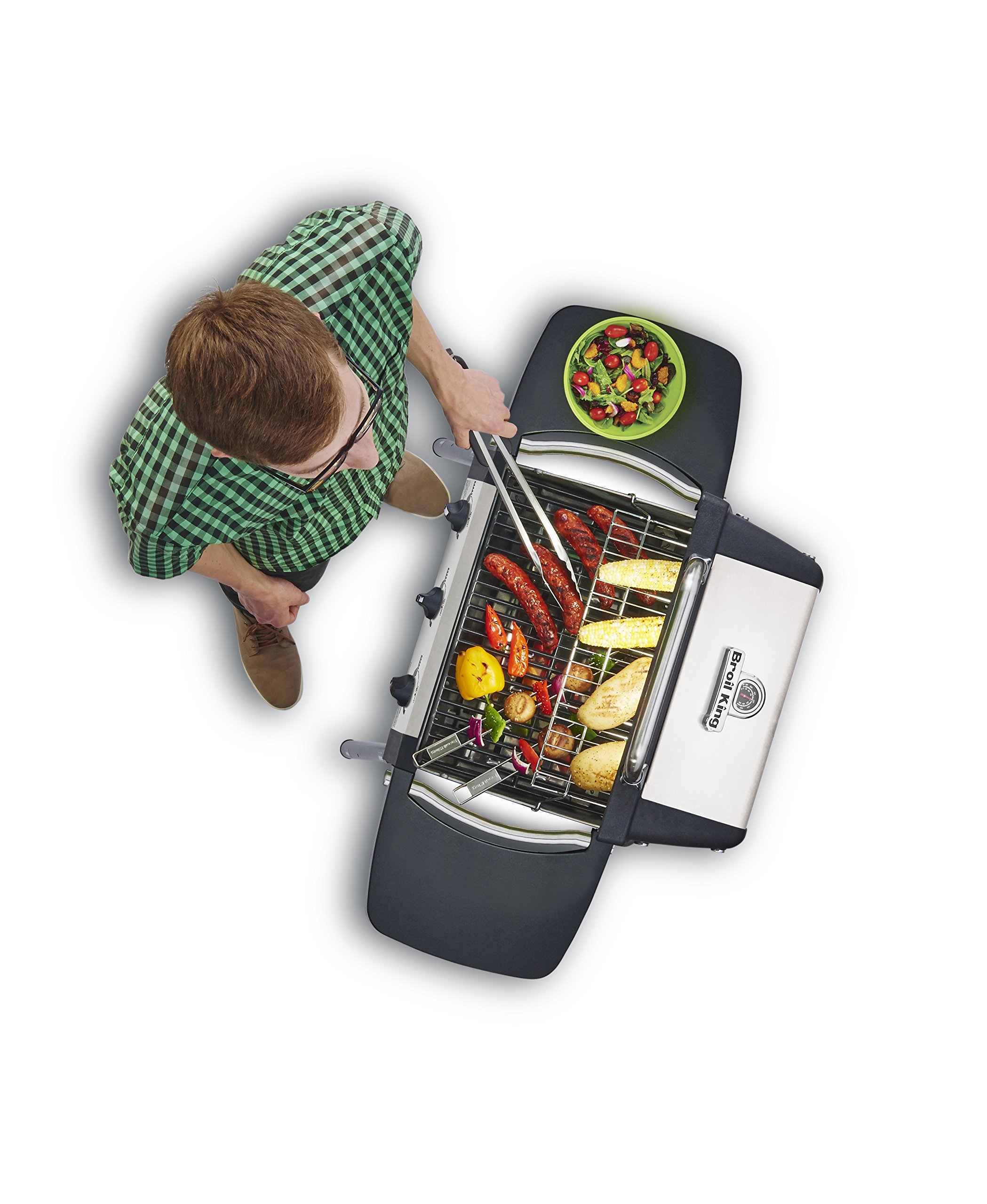 Broil King Porta-Chef 320 Portable Propane Gas Grill - Compact 3-Burner Tabletop BBQ for Camping, Tailgating & Outdoor Cooking