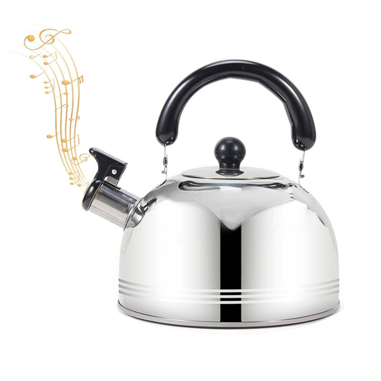 Premium Stainless Steel Whistling Tea Kettle - Rust-Proof, Durable Stovetop Whistling Pot for Gas & Induction Cooktops - Perfect for Home, Office & Outdoor Tea Brewing