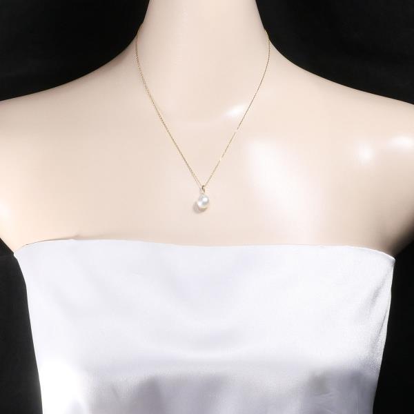 18K Yellow Gold Pearl Necklace for Women - Elegant Cultured Pearl Jewelry Gift for Wedding, Anniversary & Special Occasions