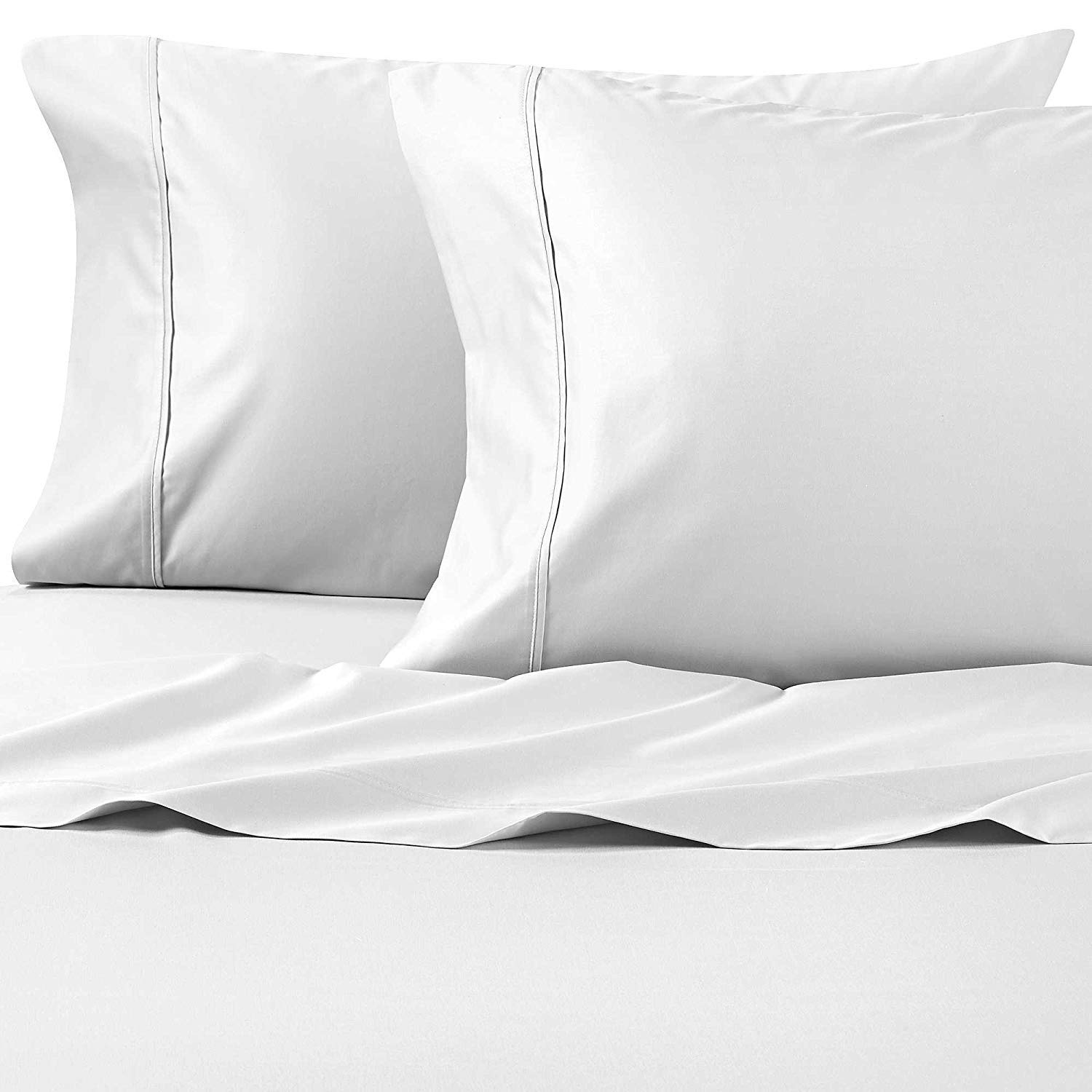 Wamsutta Dream Zone 1000-Thread-Count PimaCott California King Sheet Set - Luxury White Bed Sheets for Hotel-Quality Sleep & Comfort