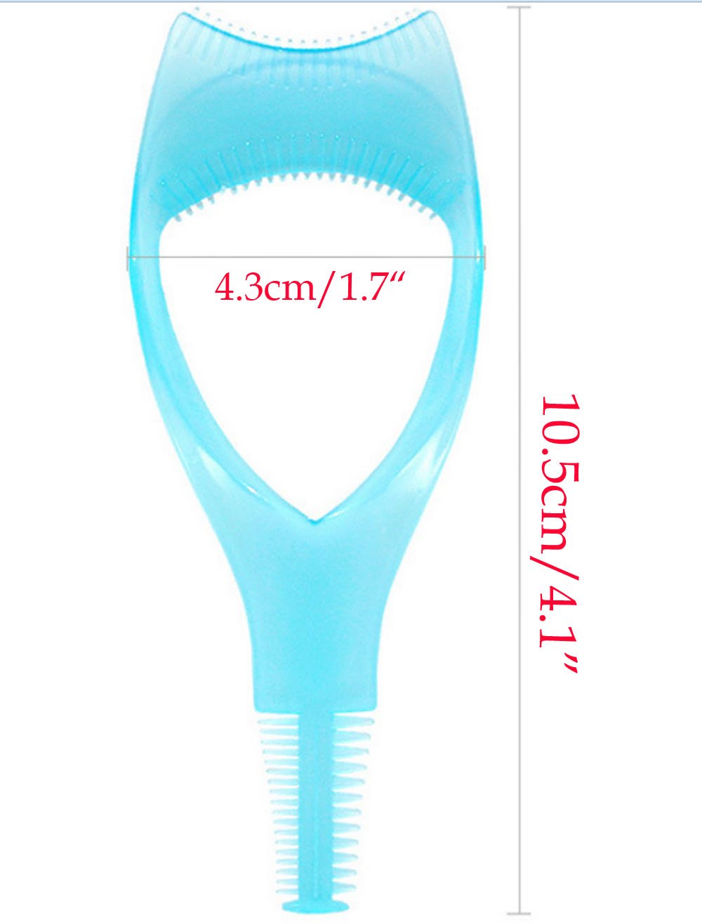Yueton 2-Pack 3-in-1 Makeup Eyelash Tool - Upper & Lower Lash Mascara Applicator Guide with Eyelash Comb - Perfect for Professional Makeup & Home Beauty Routine
