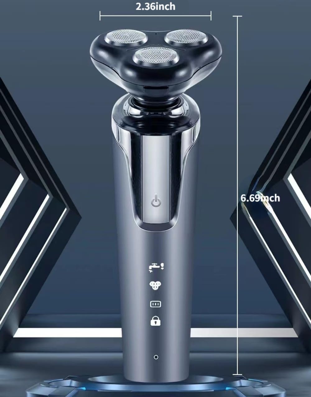 Best Electric Razor for Men - Waterproof Cordless Shaver with Travel Case - Perfect for Home, Travel & Gifting - Smooth Shaving Anywhere