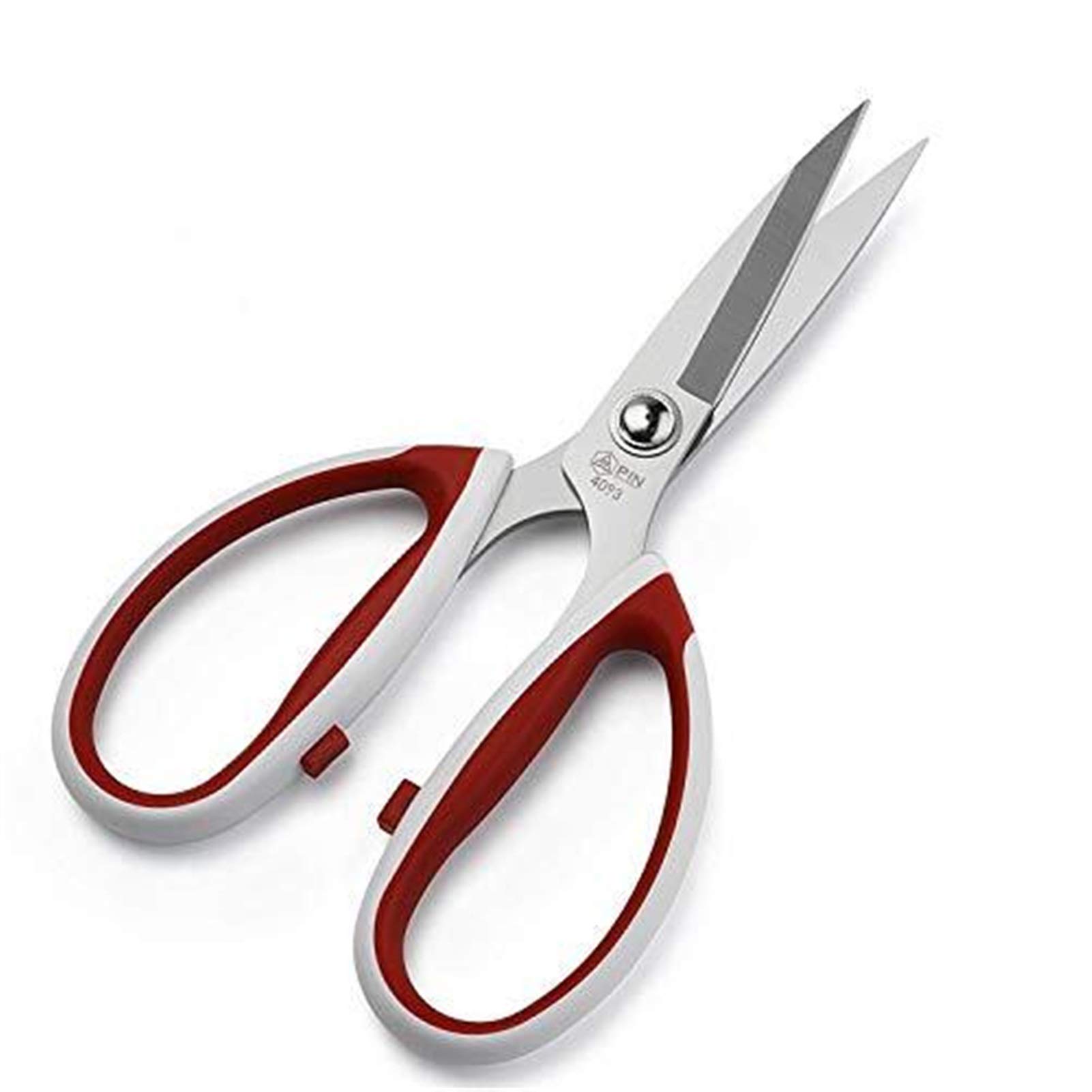 Premium Stainless Steel Kitchen Scissors - Heavy Duty Multi-Purpose Cooking Shears for Cutting Vegetables, Chicken Bones & Herbs | Ergonomic Red Kitchen Scissors for Food Prep, Crafting & Household Use