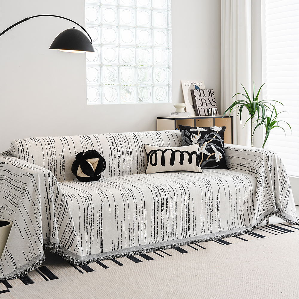Waterfall Wonder Sofa Cover - Stretchable Furniture Protector for Couches, Chairs & Loveseats - Perfect for Pets, Kids & Everyday Use
