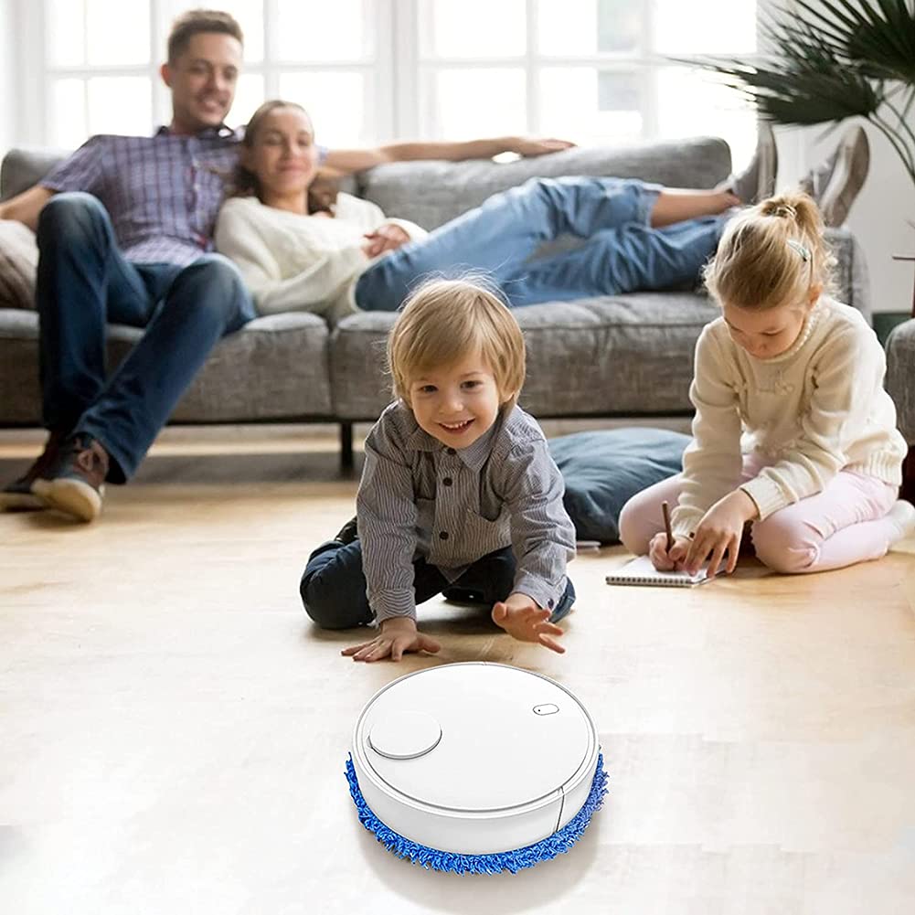 Smart Robot Mop Cleaner - Wet & Dry Vacuum for Home, Office, Bedroom Cleaning