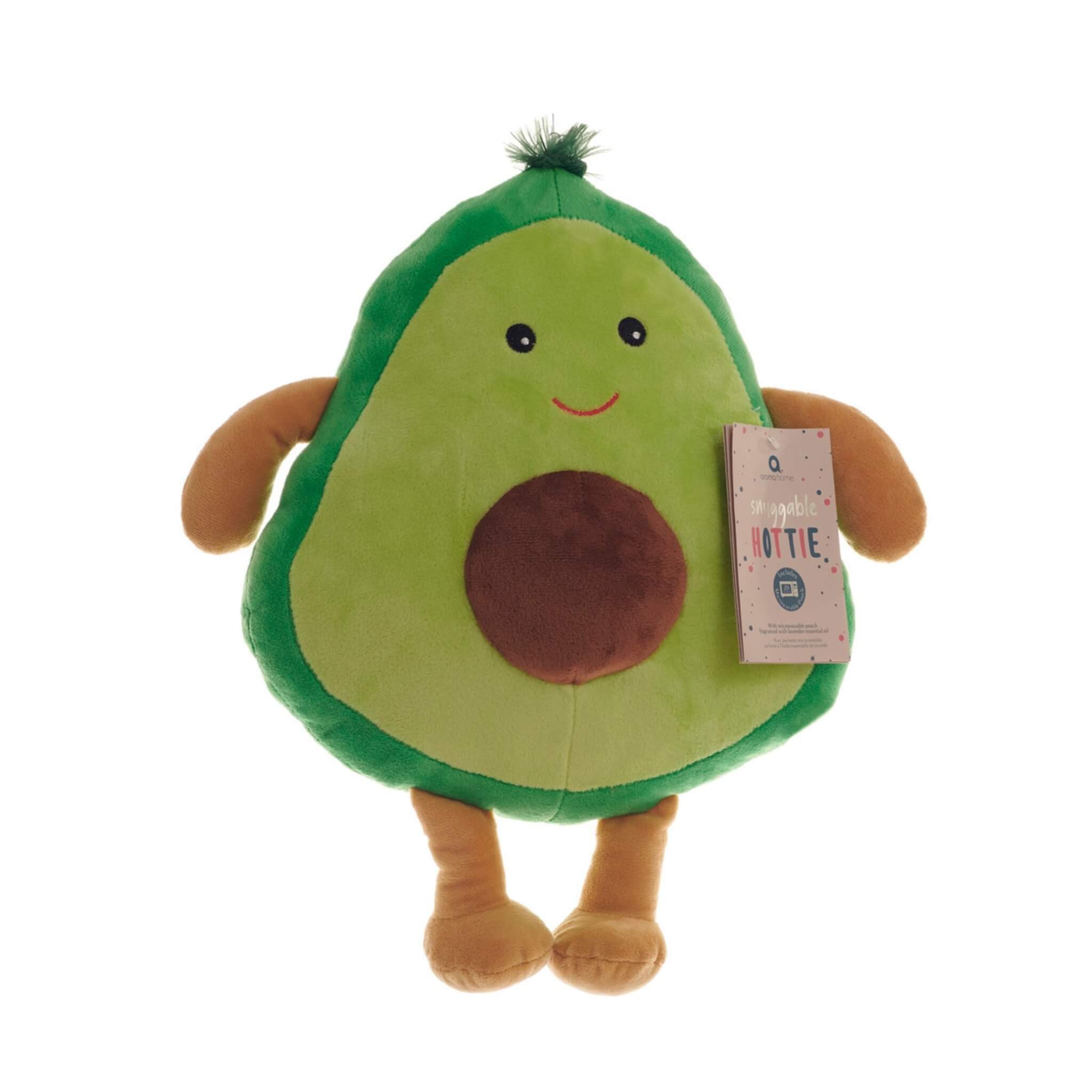 Microwavable Avocado Plush Toy - Soft & Snuggable Heatable Stuffed Animal for Adults & Kids - Perfect for Stress Relief, Warm Hugs & Cozy Comfort