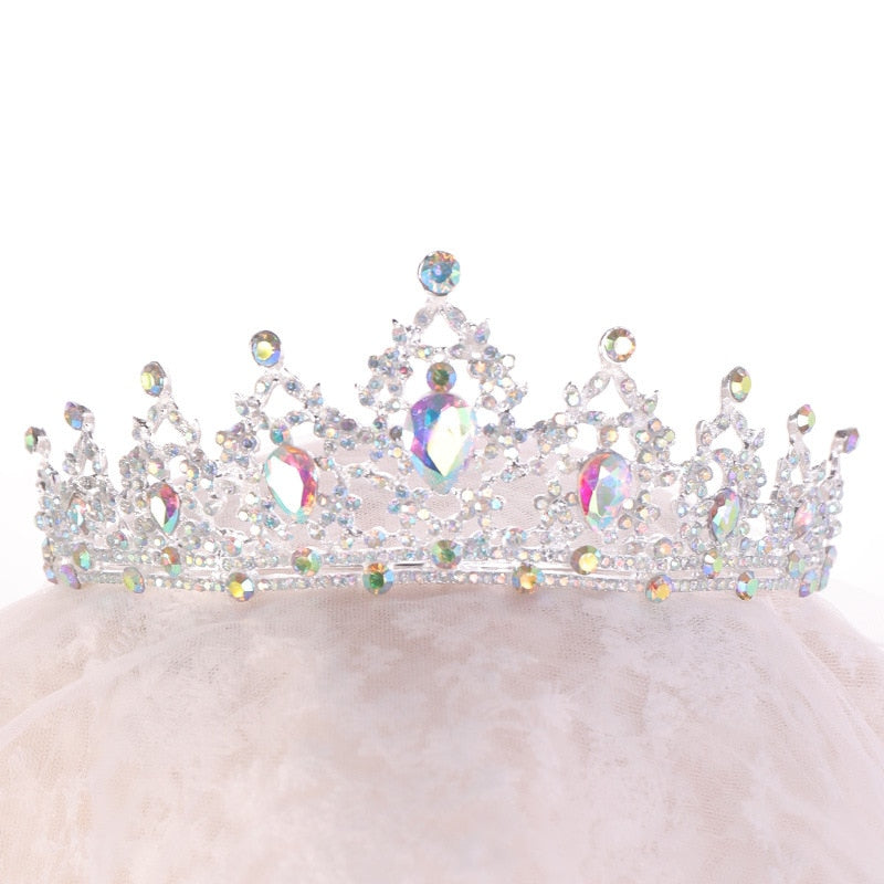 Jovial Darling Princess Tiara - Sparkling Crystal Crown for Girls, Birthday Party, Pageant, Wedding, Cosplay & Dress-Up