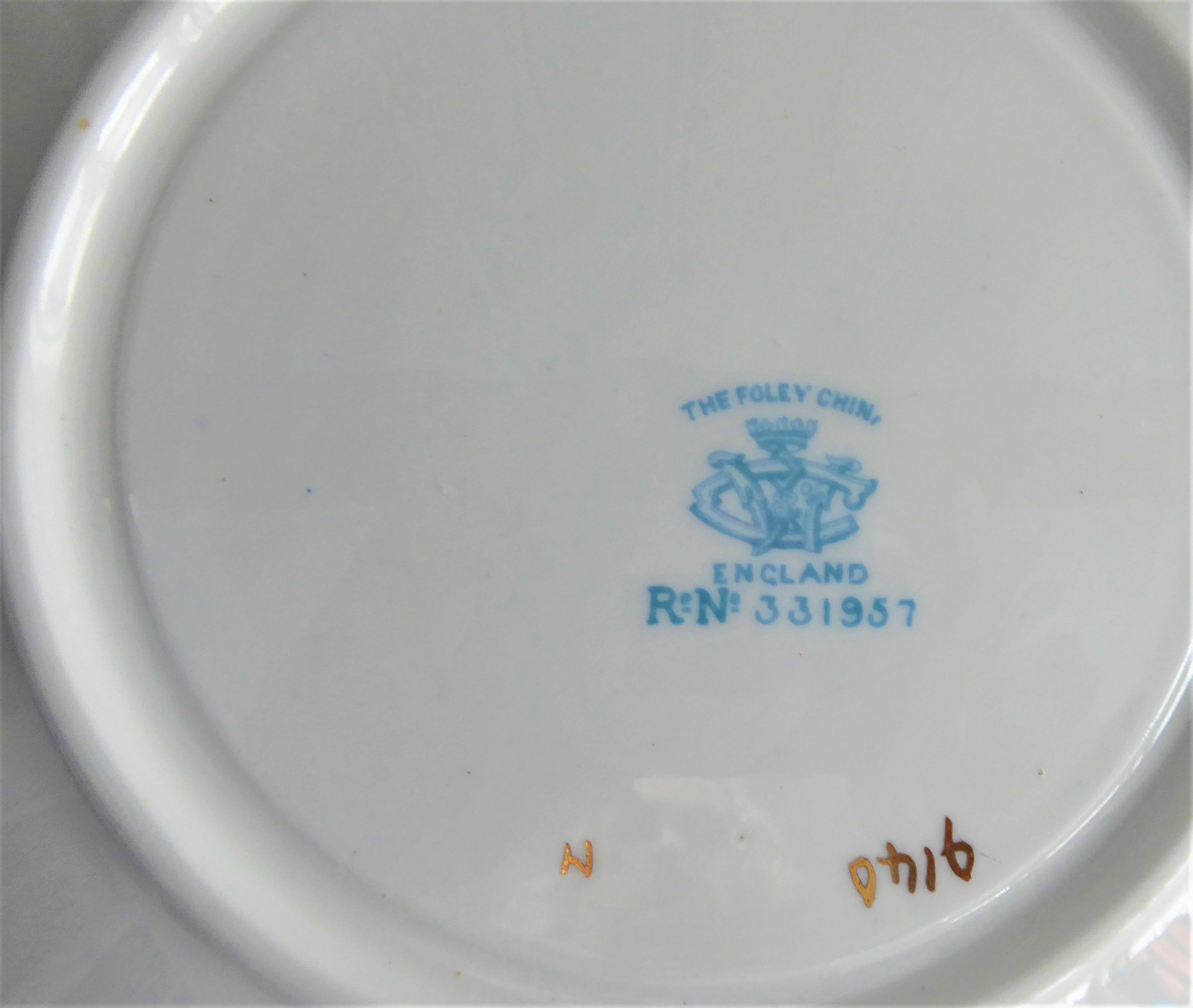 Vintage Shelley Wileman Edwardian Poppies Serving Plate - Aqua Blue Floral Design 1900 Collectible Fine China - Perfect for Afternoon Tea, Bridal Showers & Vintage Tableware Displays