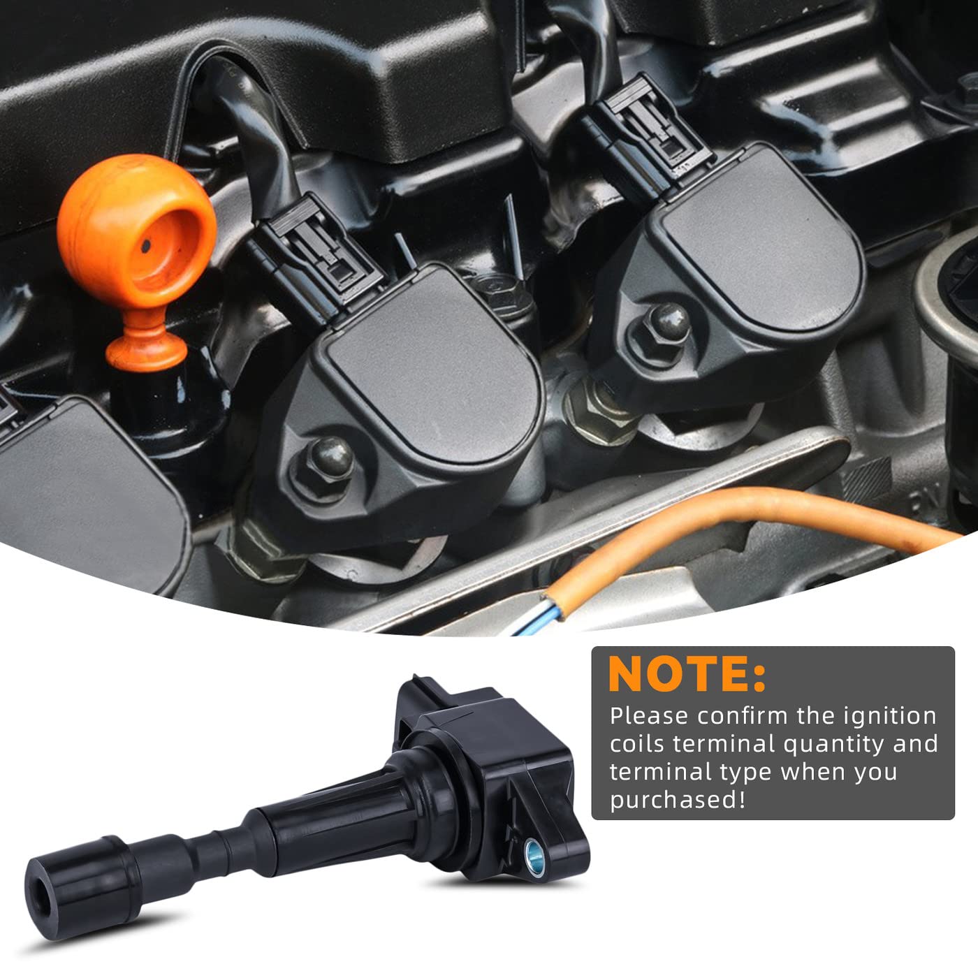 4 Pack Ignition Coil Replacement for C1790 UF655 2505-484821 - Compatible with Various Car Models - Perfect for Engine Performance & Maintenance