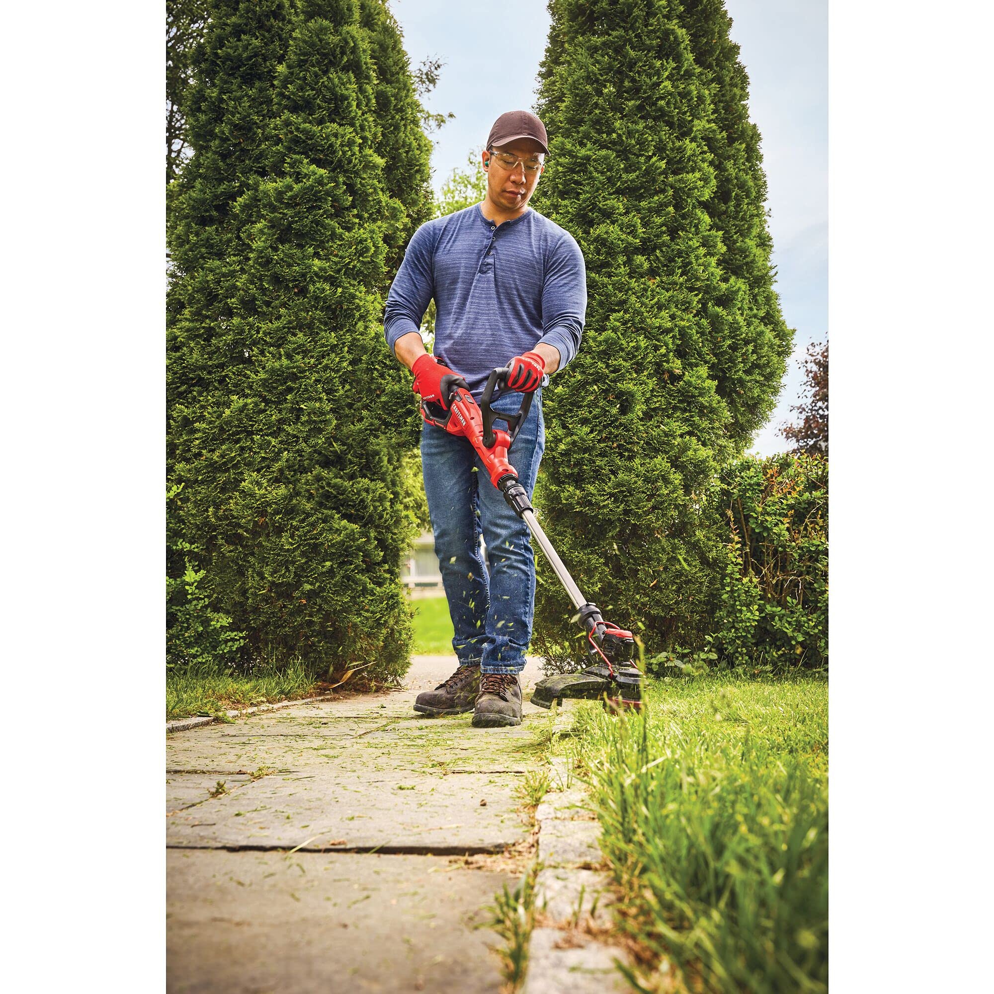 CRAFTSMAN V20 Cordless String Trimmer Edger - 13 Inch Weed Wacker with Automatic Feed, Bare Tool (CMCST900B) | Perfect for Lawn Care, Yard Maintenance & Landscaping