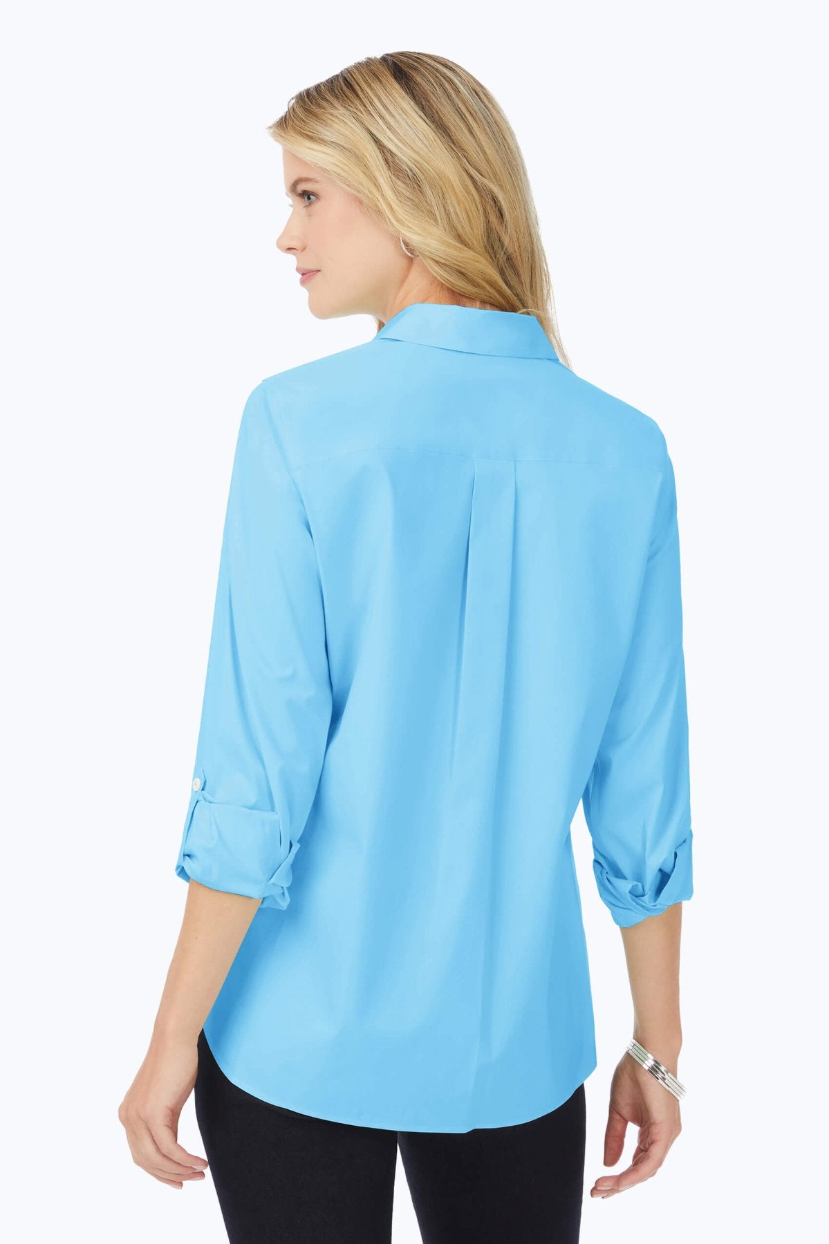 Cole No Iron Stretch 3/4 Sleeve Shirt for Women - Wrinkle-Free Comfort Fit Blouse for Office, Travel & Casual Wear
