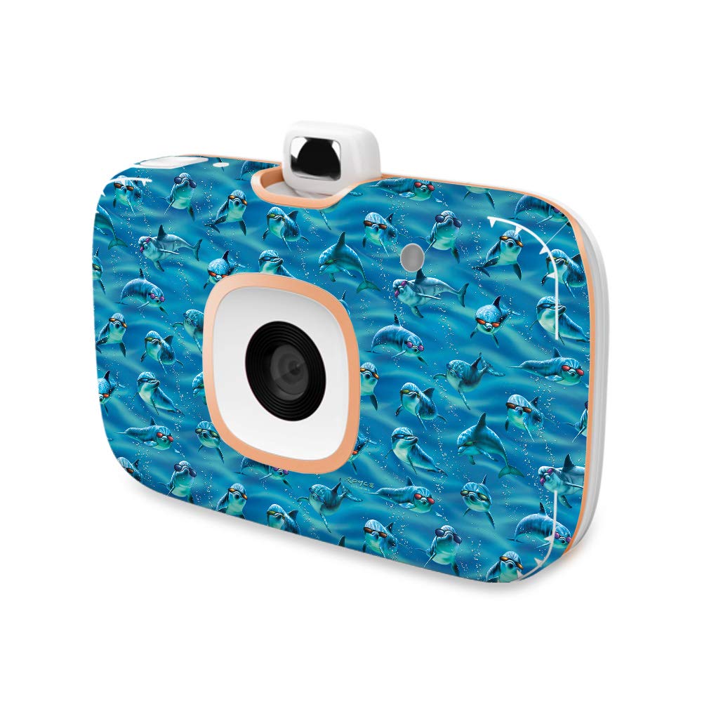 MightySkins Vinyl Decal Wrap Cover for HP Sprocket 2-in-1 Photo Printer - Dolphin Gang Design | Protective & Durable Skin | Easy to Apply & Remove | Made in USA | Perfect for Personalizing Printers at Home, Office or School
