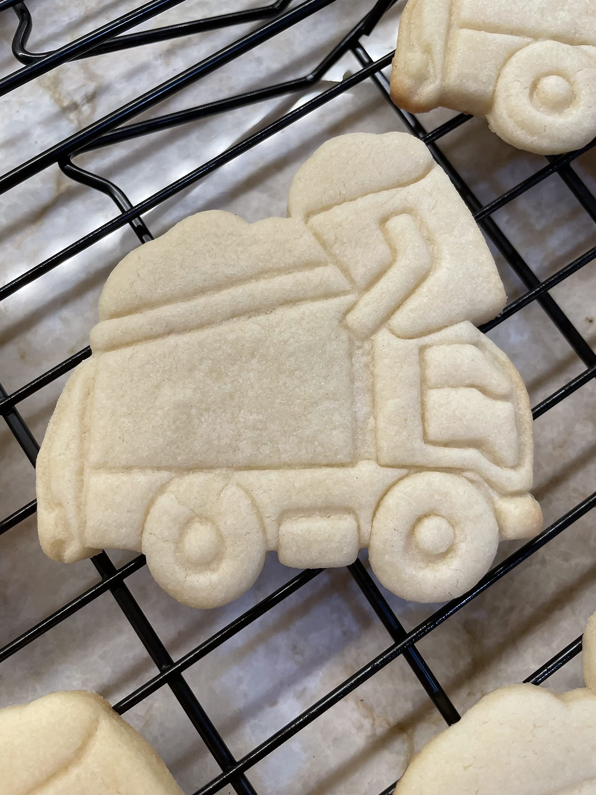 Sweet Prints Inc Garbage Truck Cookie Cutter - Stainless Steel, Dishwasher Safe - Perfect for Kids Baking, Birthday Parties & Truck Themed Cookies