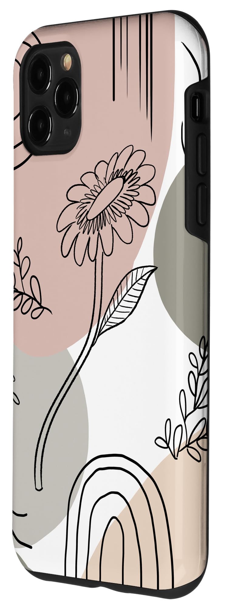 iPhone 11 Pro Max Case - Minimalist Floral Design, Bohemian Style Protective Cover for Women | Perfect for Daily Use, Travel & Outdoor Activities