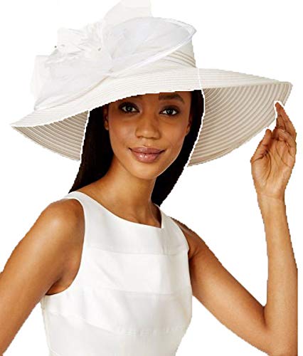 Aster Wide Brim Sun Hat - White for Beach & Outdoor