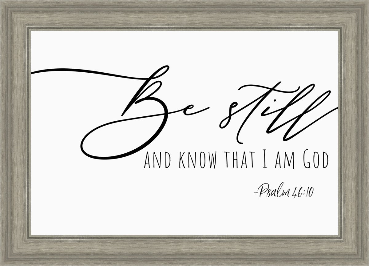 Be Still By Paige Tilly - Inspirational Wall Art Decor for Home, Office & Gifts - Perfect for Living Room, Bedroom & Meditation Space