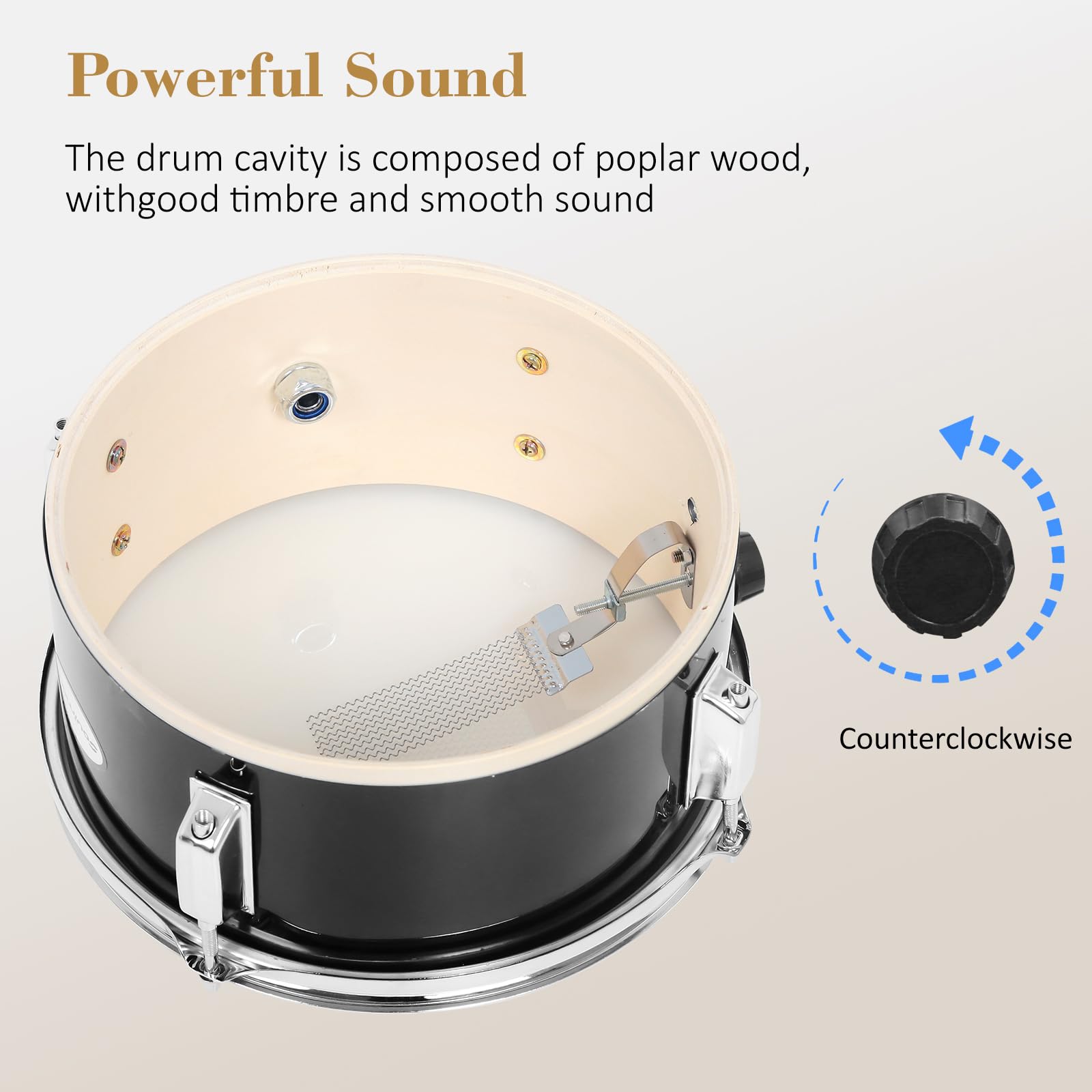 14 Inch Kids Drum Set - 3 Piece Beginner Drum Kit with Adjustable Throne, Cymbal Pedal & Drumsticks | Perfect for Boys & Girls Learning Music | Ideal for Home Practice, Birthday Gifts & Classroom Performances
