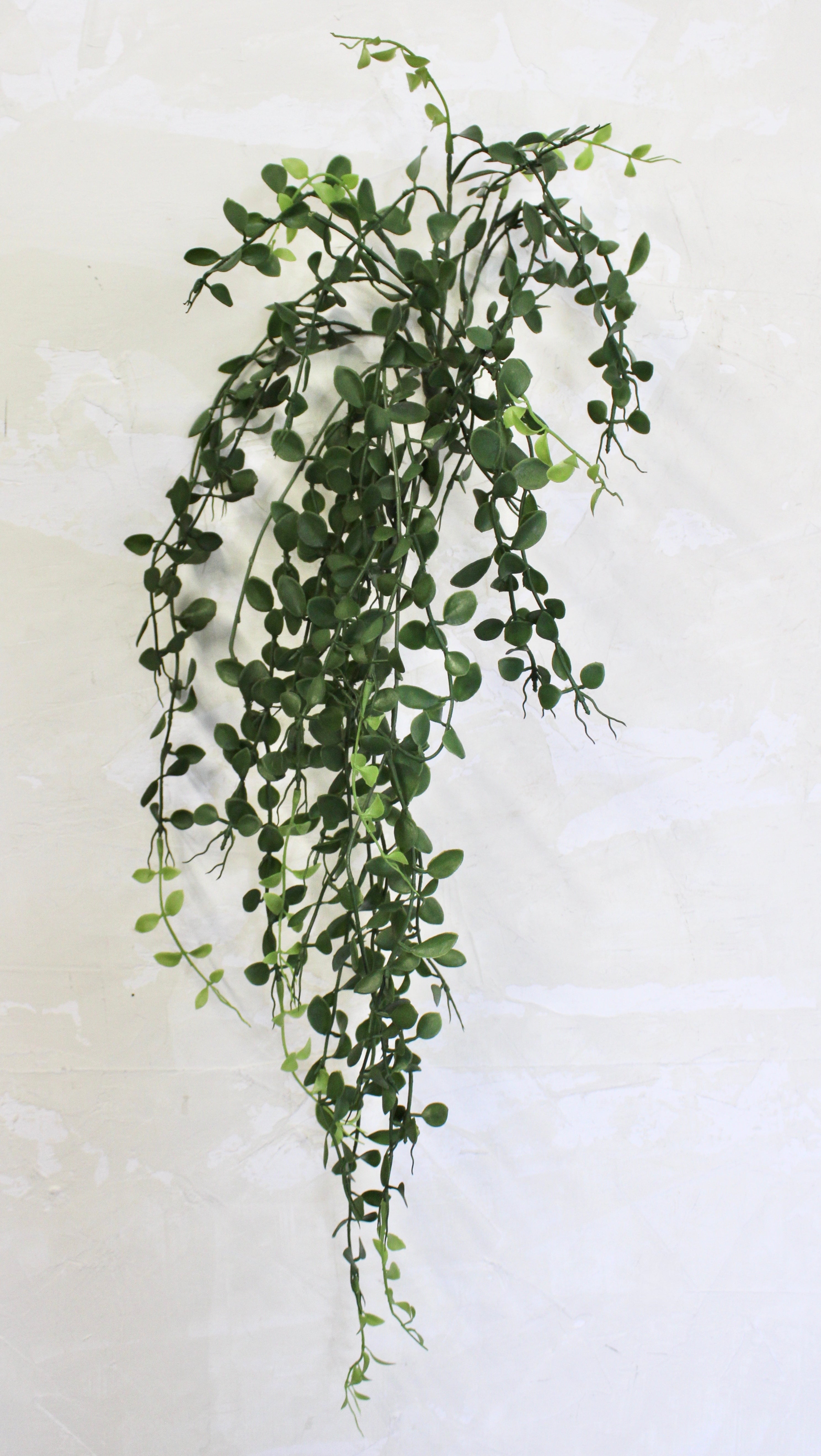 Button Leaf Hanging Bush - Artificial Greenery Decor for Home & Office - Perfect for Wall Decor, Wedding Centerpieces, and Indoor Plant Displays