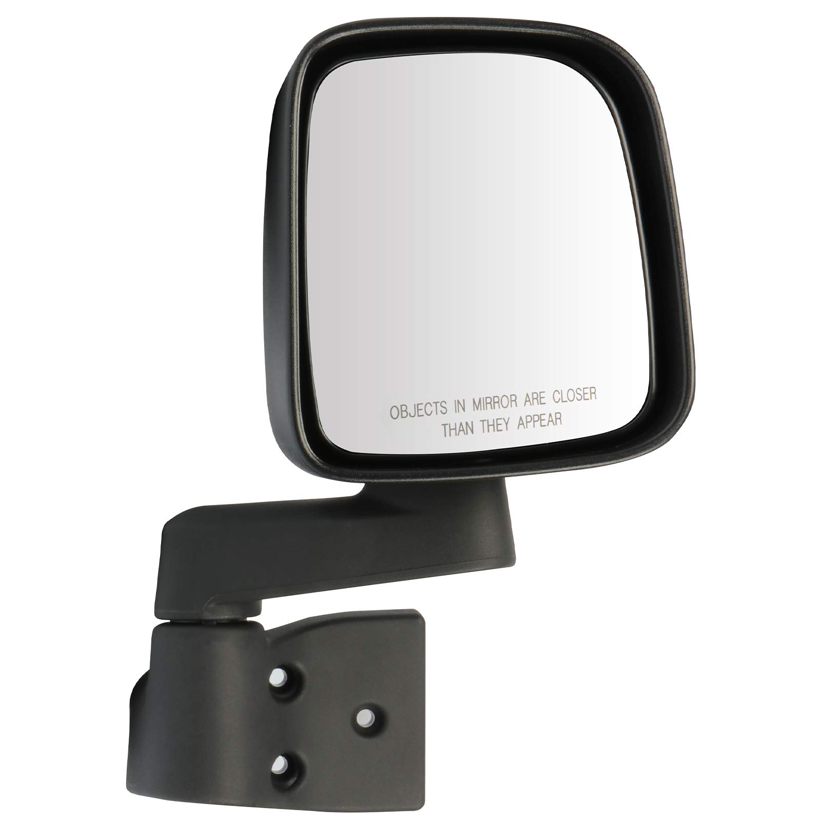 Replacement Passenger Side Mirror for 2003-2006 Jeep Wrangler TJ - Right Side Manual Adjust & Fold Mirror - Perfect for Off-Roading & Daily Driving