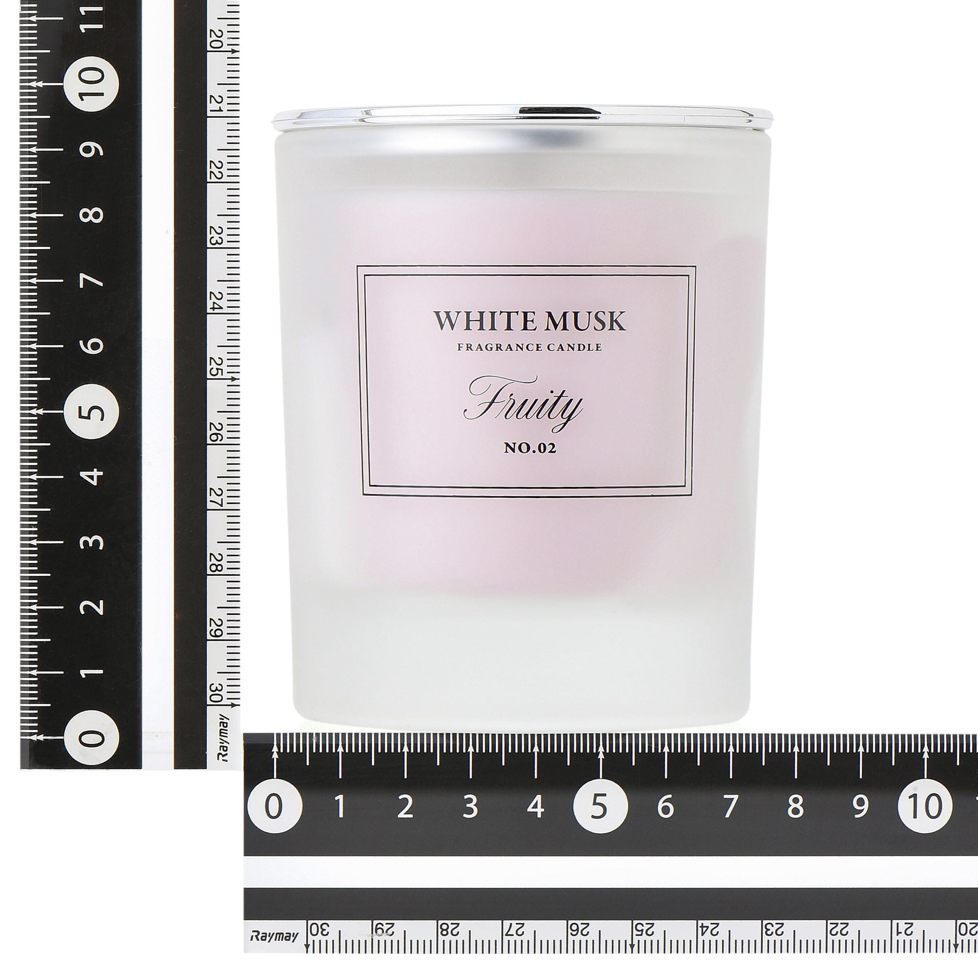 Classic White Musk & Fruity Scented Candle with Floral Notes - Perfect for Home Decor, Relaxation & Romantic Ambiance