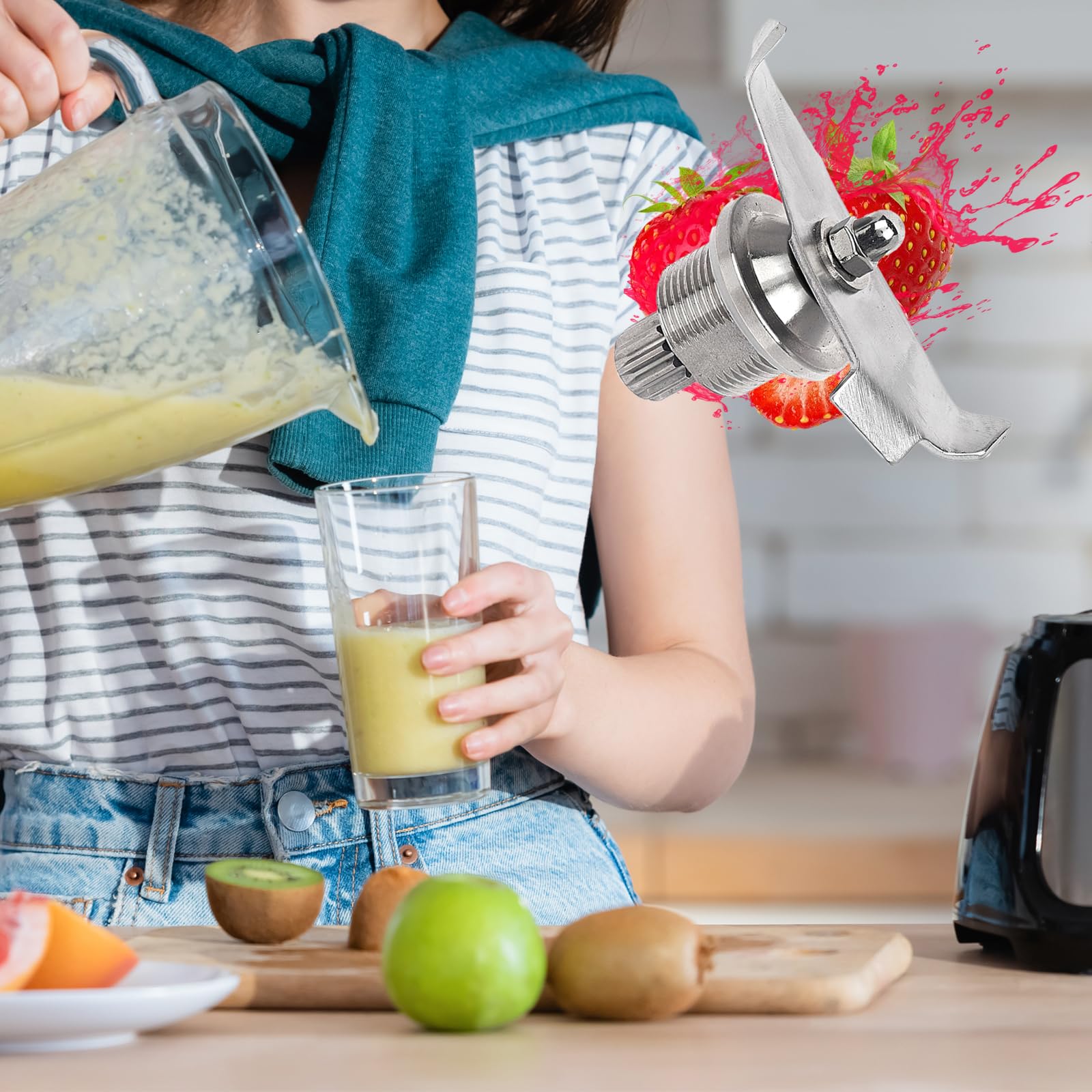 Premium Vitamix Blender Blade Replacement - Compatible with 15990, 15978, 15981, 16016, 16019 & VM0145 Models - High Performance 64oz Container Blade Assembly - Perfect for Smoothies, Soups & Nut Butters