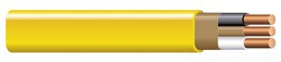 Non-Metallic Sheathed Electrical Cable with Ground Wire - Safe & Durable for Home Wiring, DIY Projects, and Outdoor Installations