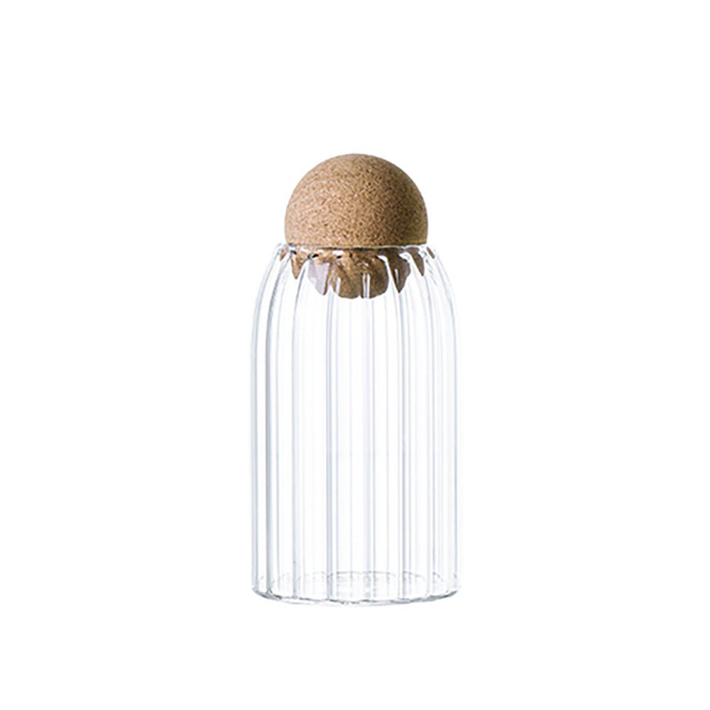 Premium Glass Jars with Natural Cork Lids - Airtight Food Storage Containers for Spices, Coffee, Tea & DIY Crafts - Perfect for Kitchen Pantry Organization & Homemade Gift Packaging